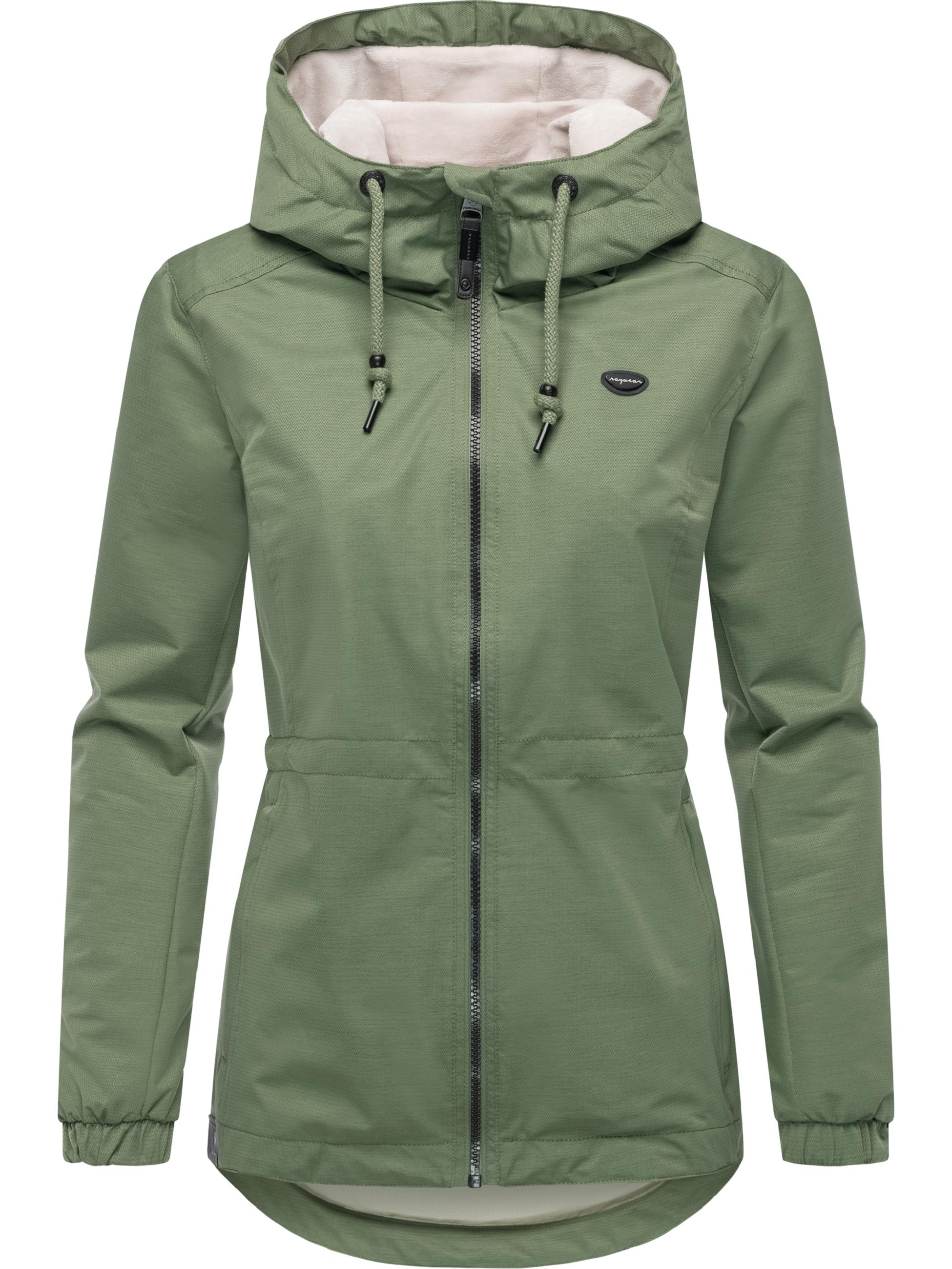 Wasserdichte Übergangsjacke mit Kapuze "Dankka Tech" Olive25