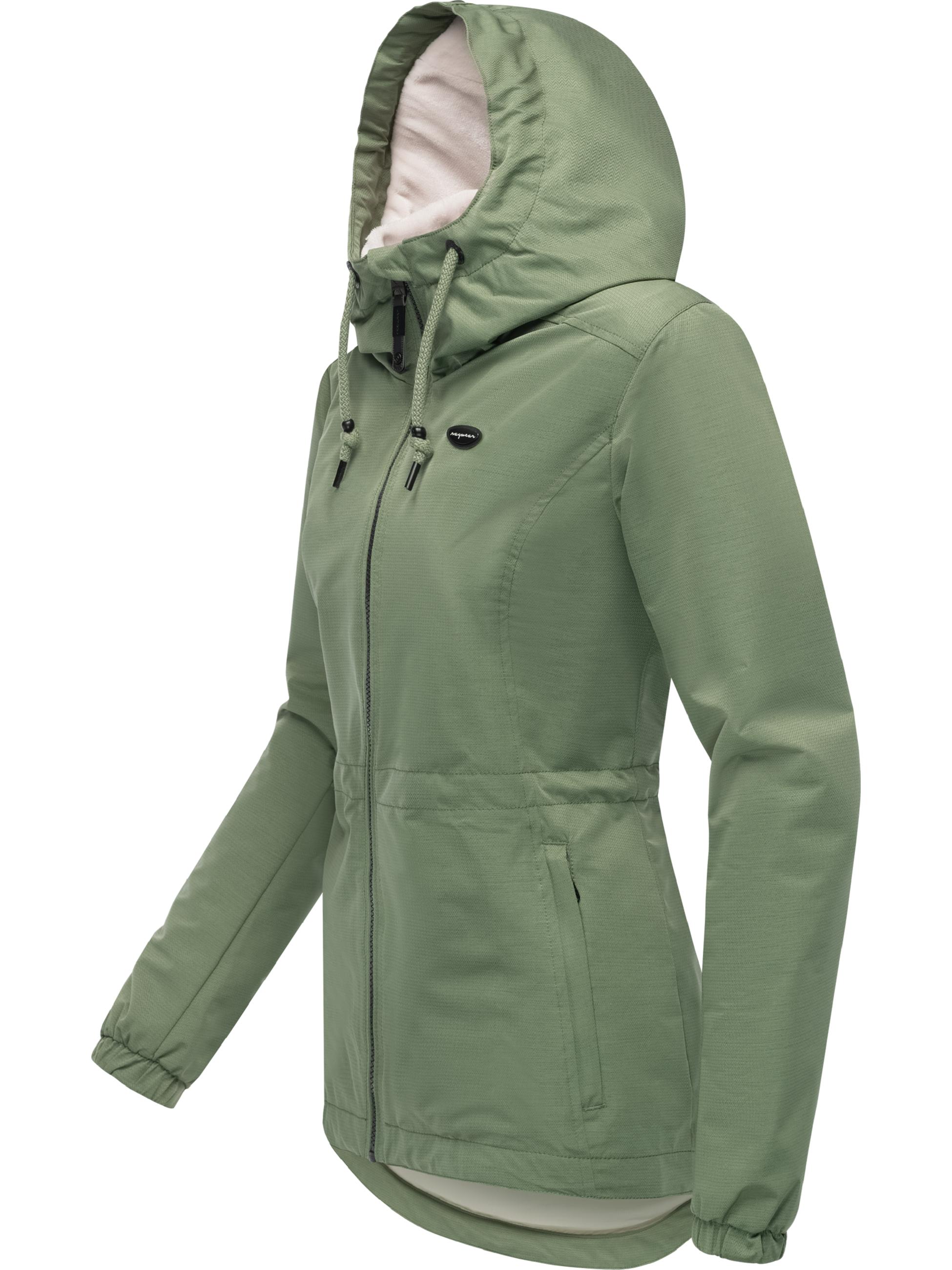 Wasserdichte Übergangsjacke mit Kapuze "Dankka Tech" Olive25
