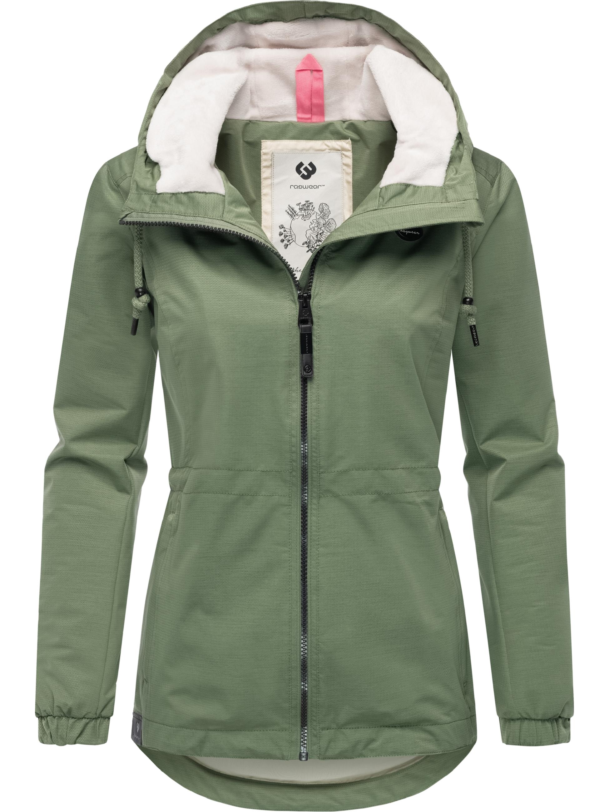 Wasserdichte Übergangsjacke mit Kapuze "Dankka Tech" Olive25