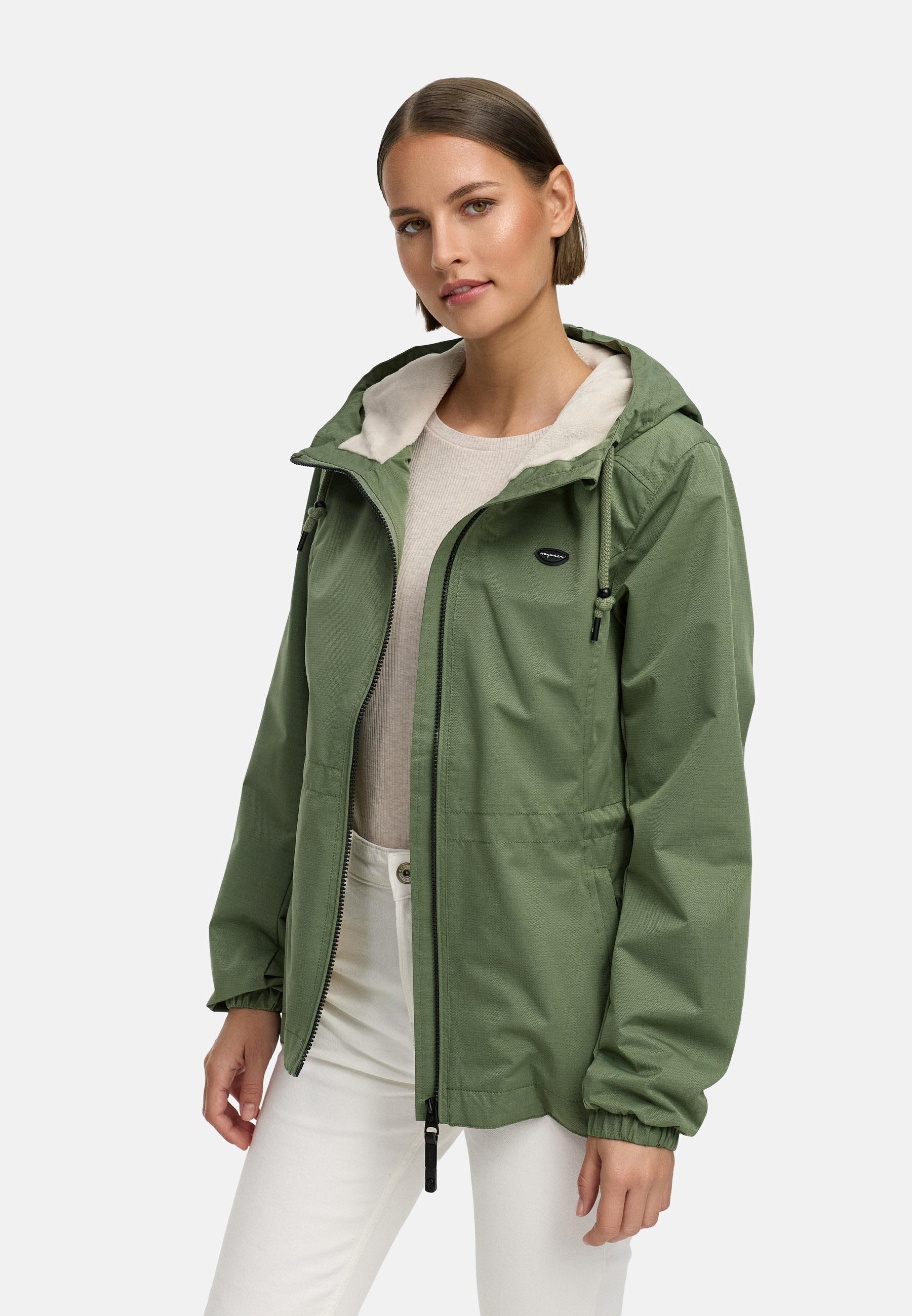 Wasserdichte Übergangsjacke mit Kapuze "Dankka Tech" Olive25