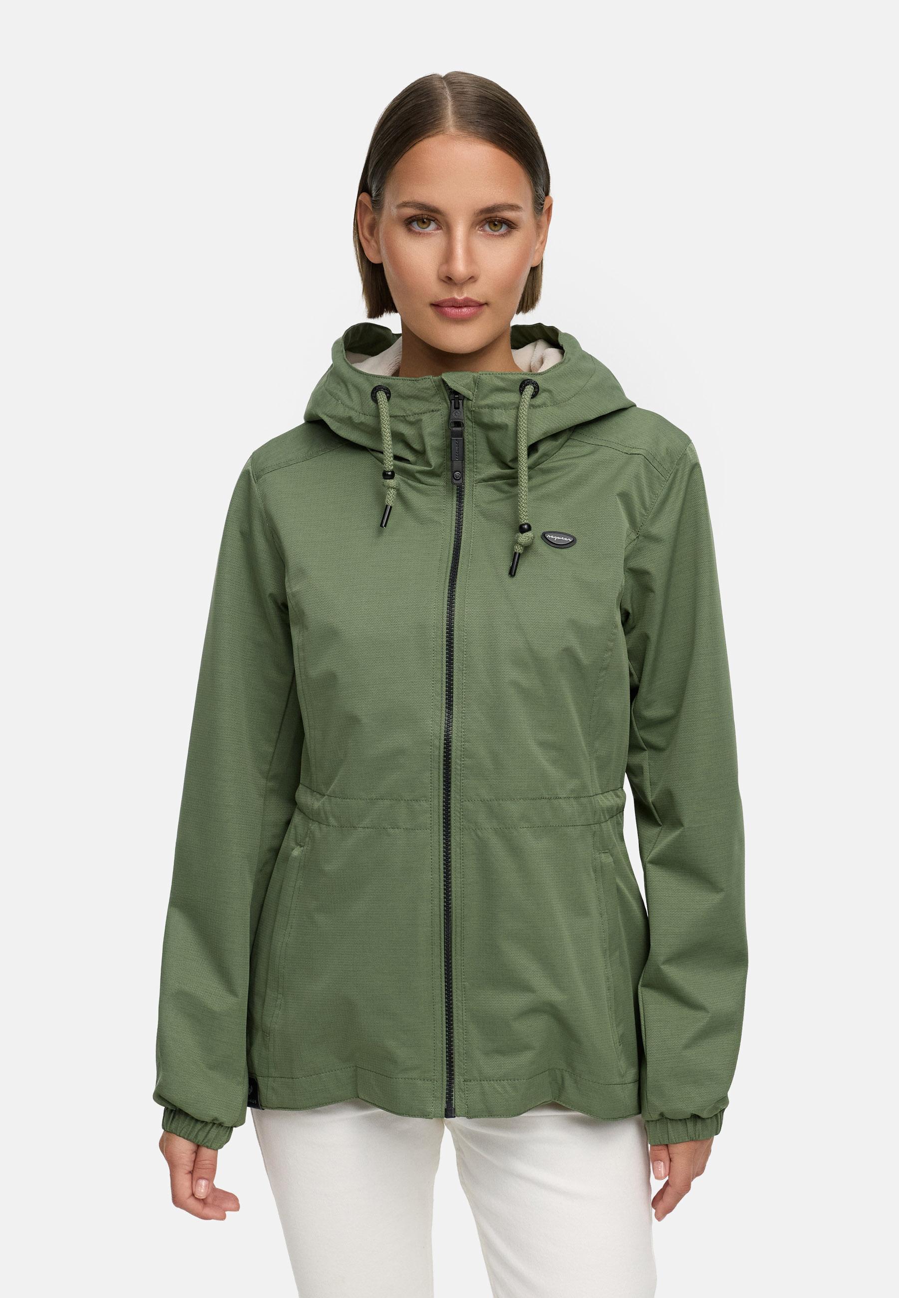 Wasserdichte Übergangsjacke mit Kapuze "Dankka Tech" Olive25