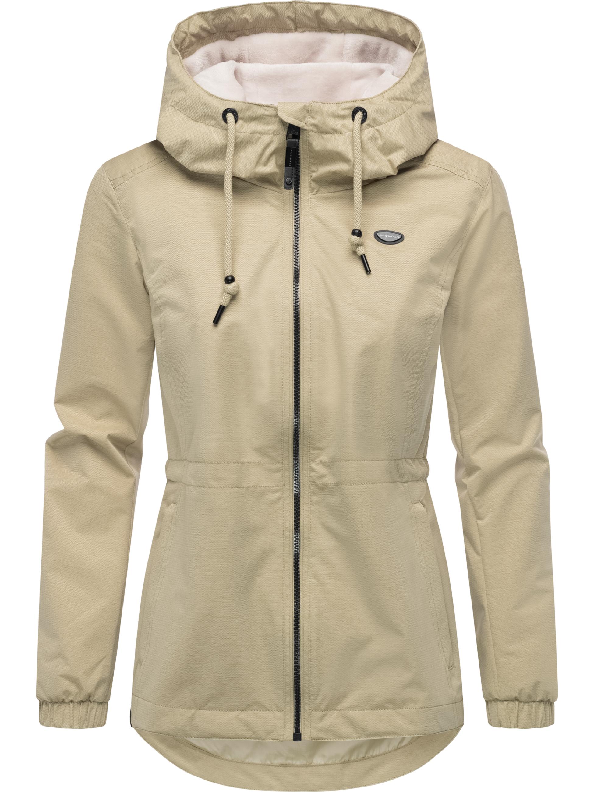 Wasserdichte Übergangsjacke mit Kapuze "Dankka Tech" Sand25