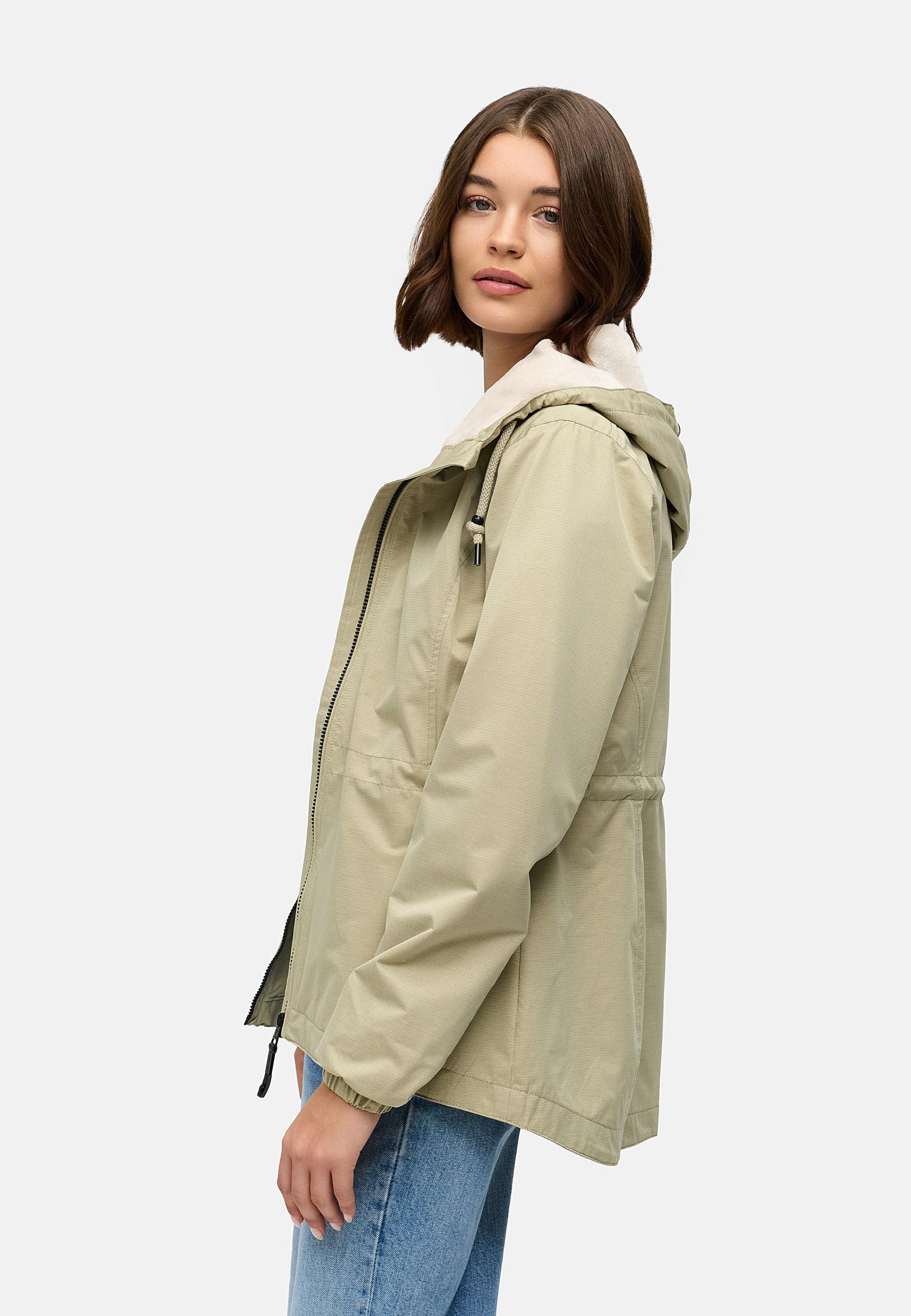 Wasserdichte Übergangsjacke mit Kapuze "Dankka Tech" Sand25