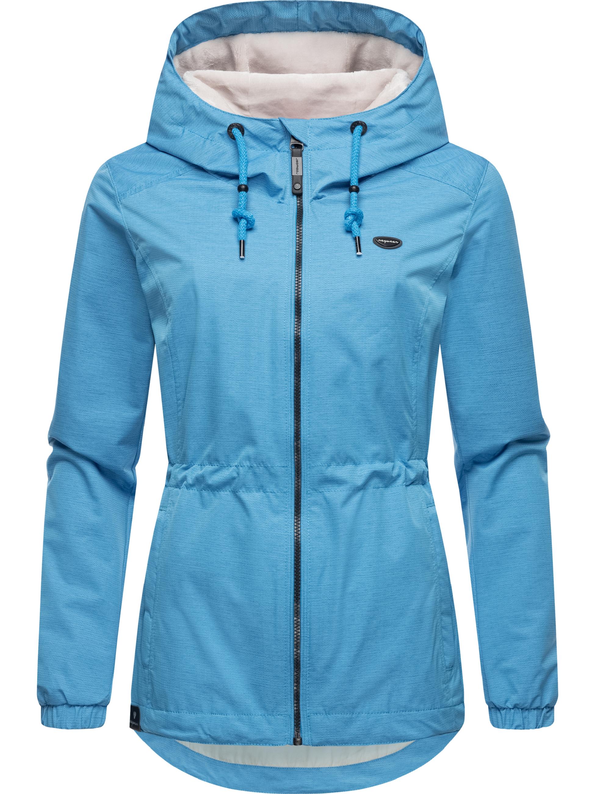 Wasserdichte Übergangsjacke mit Kapuze "Dankka Tech" Sky Blue