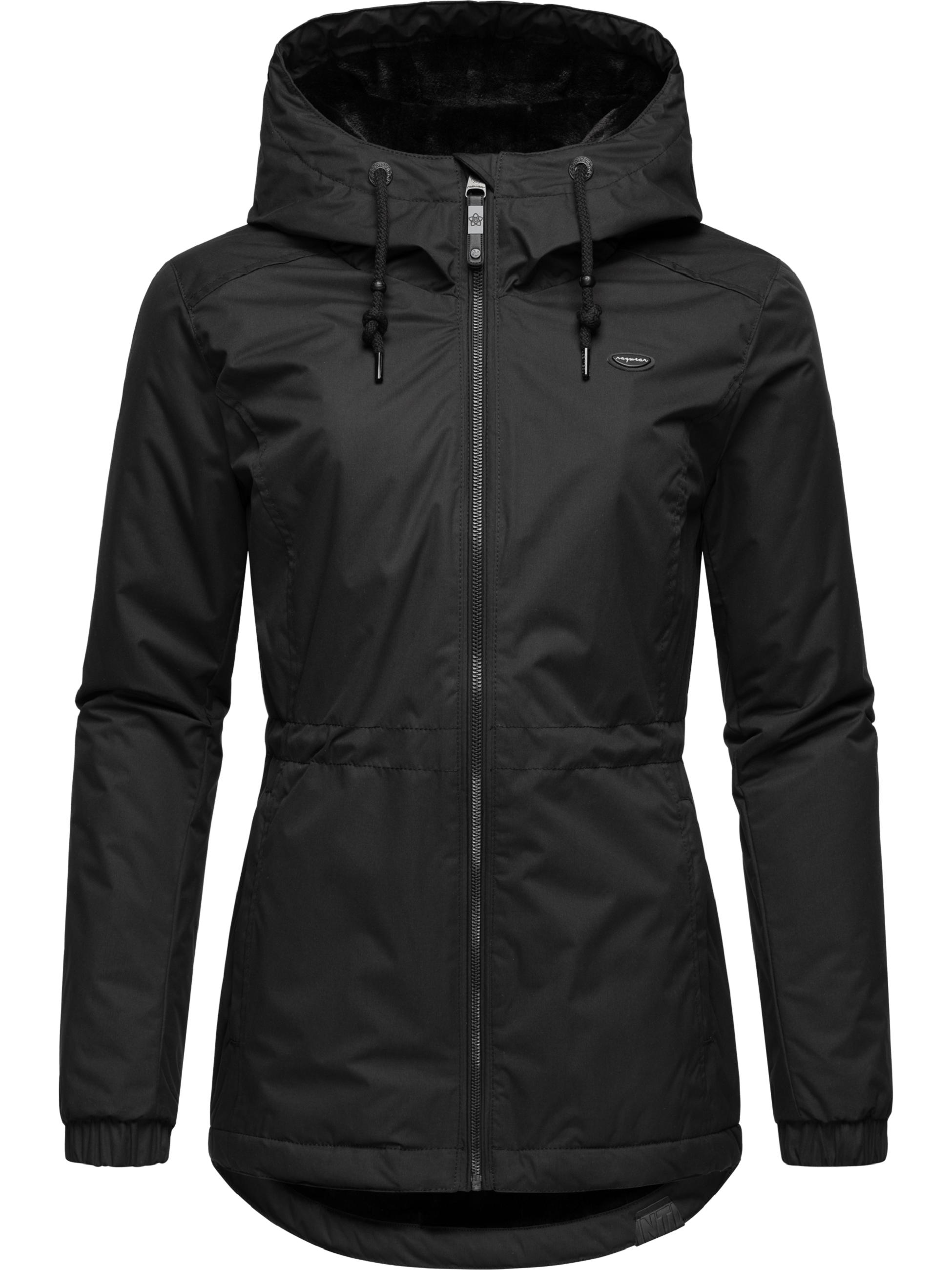 Wasserabweisende Winterjacke mit Kapuze "Dankka Warm" Black