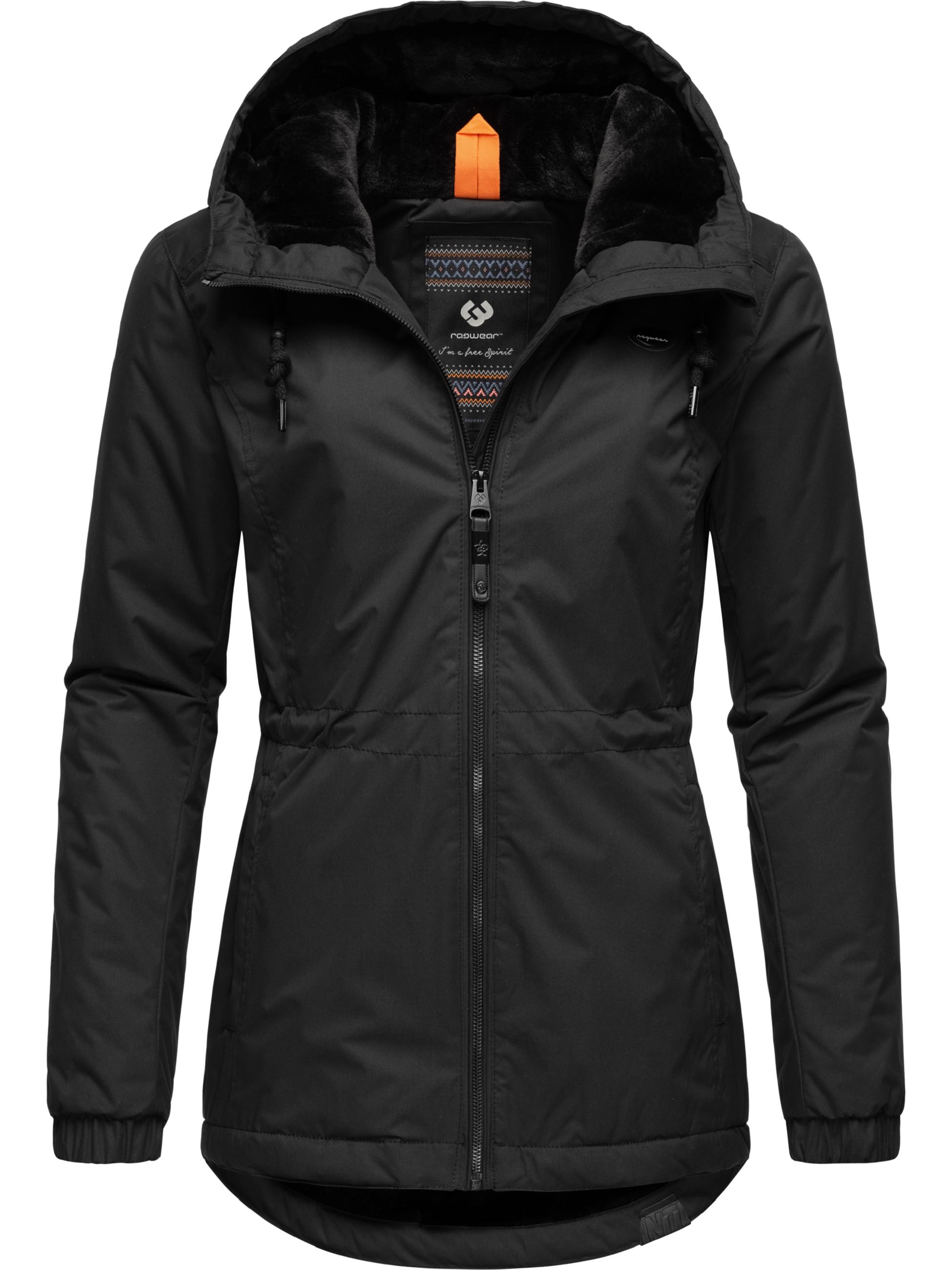 Wasserabweisende Winterjacke mit Kapuze "Dankka Warm" Black