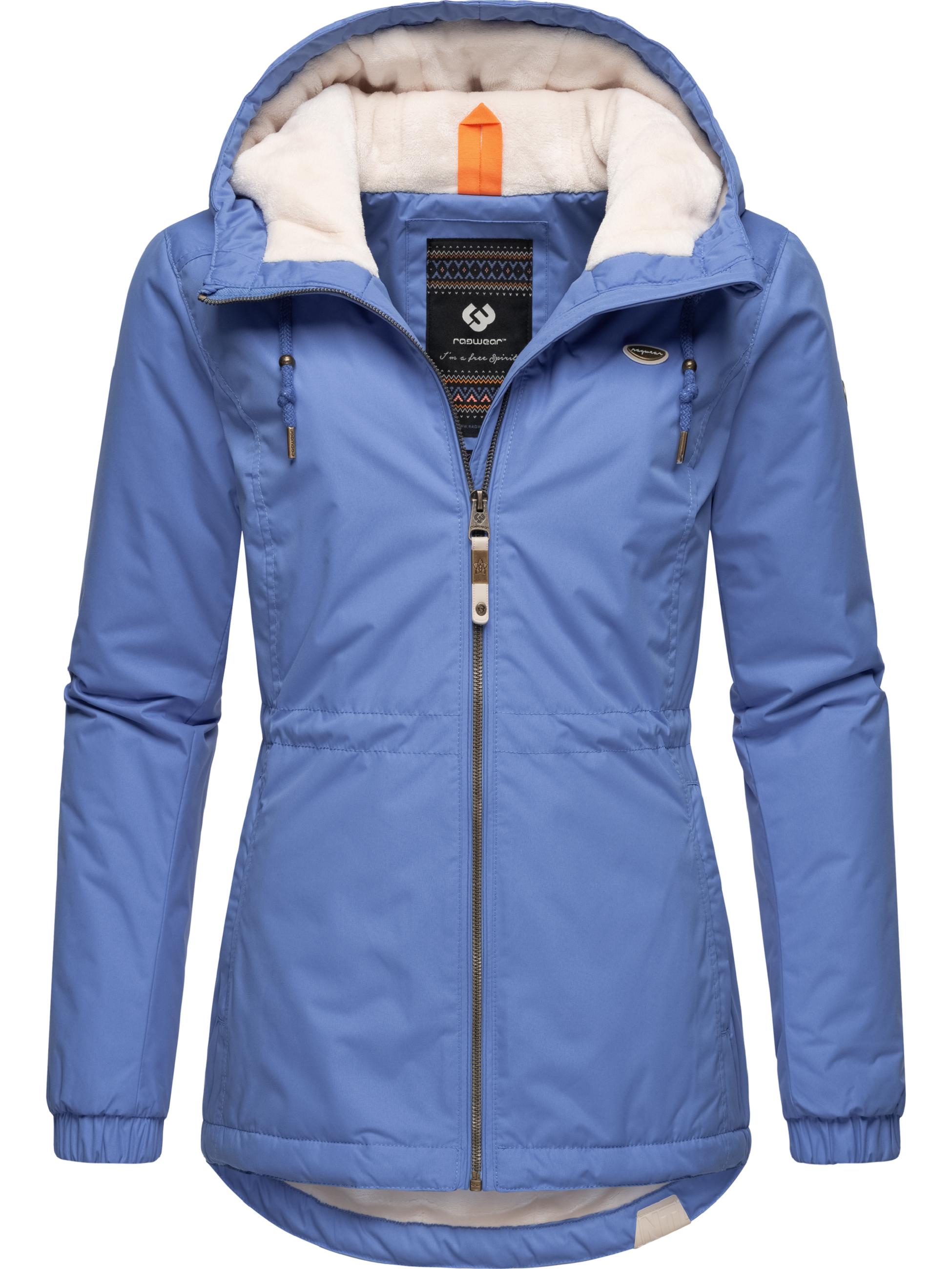 Wasserabweisende Winterjacke mit Kapuze "Dankka Warm" Blue