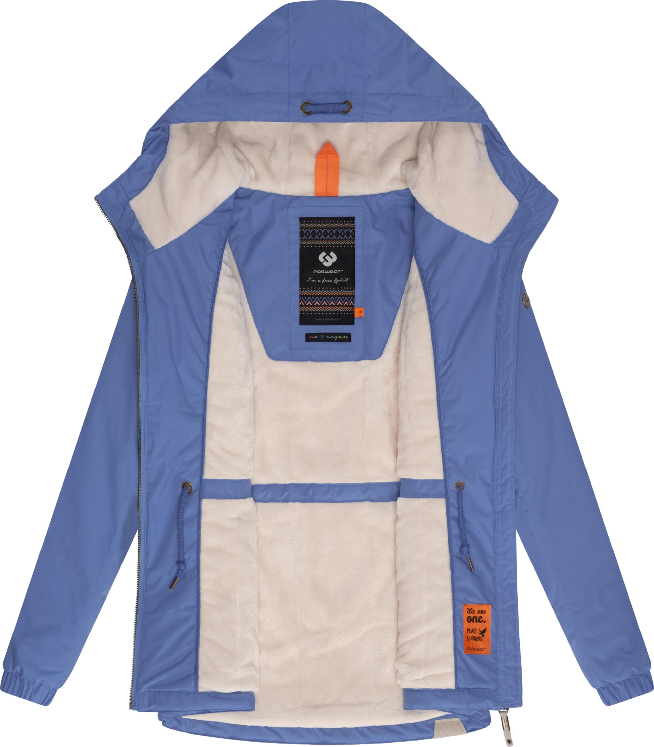 Wasserabweisende Winterjacke mit Kapuze "Dankka Warm" Blue