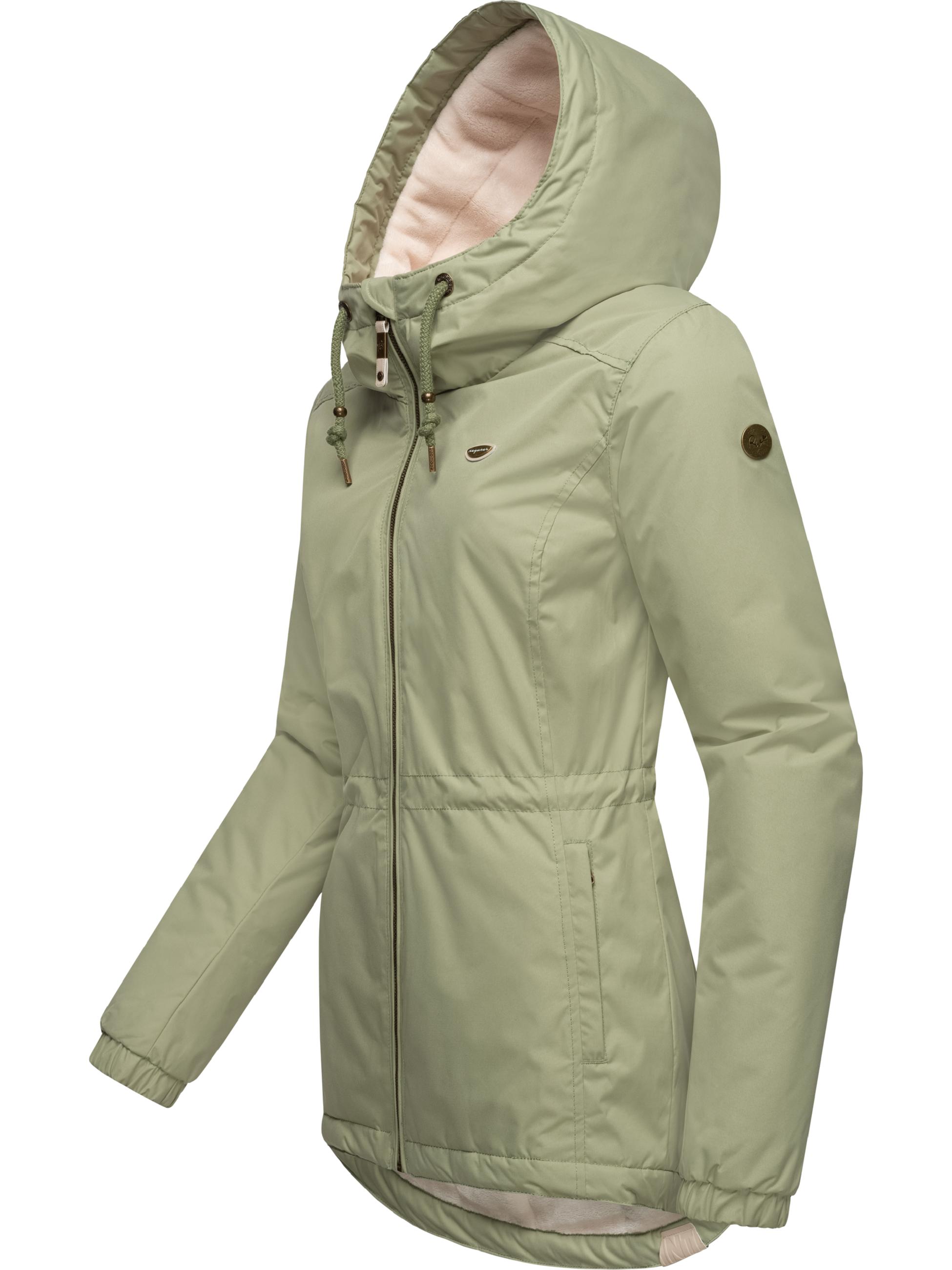 Wasserabweisende Winterjacke mit Kapuze "Dankka Warm" Light Olive