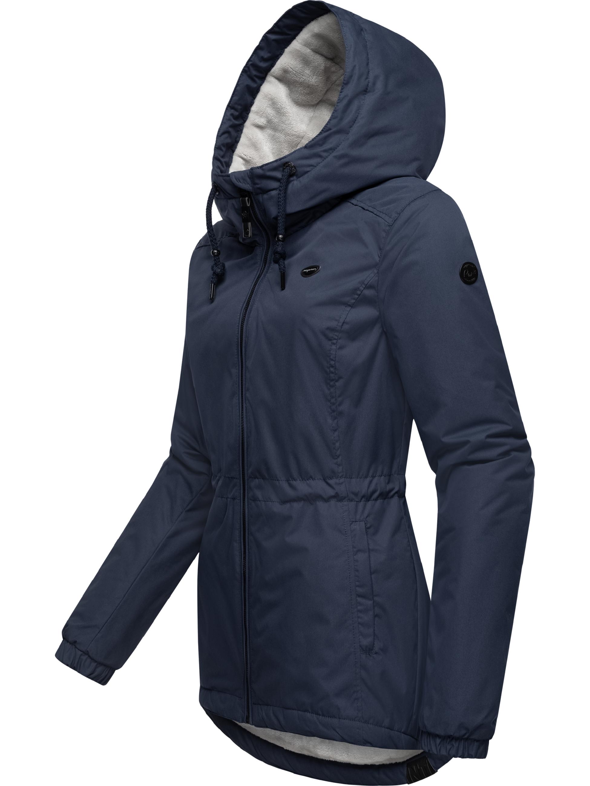 Wasserabweisende Winterjacke mit Kapuze "Dankka Warm" Navy