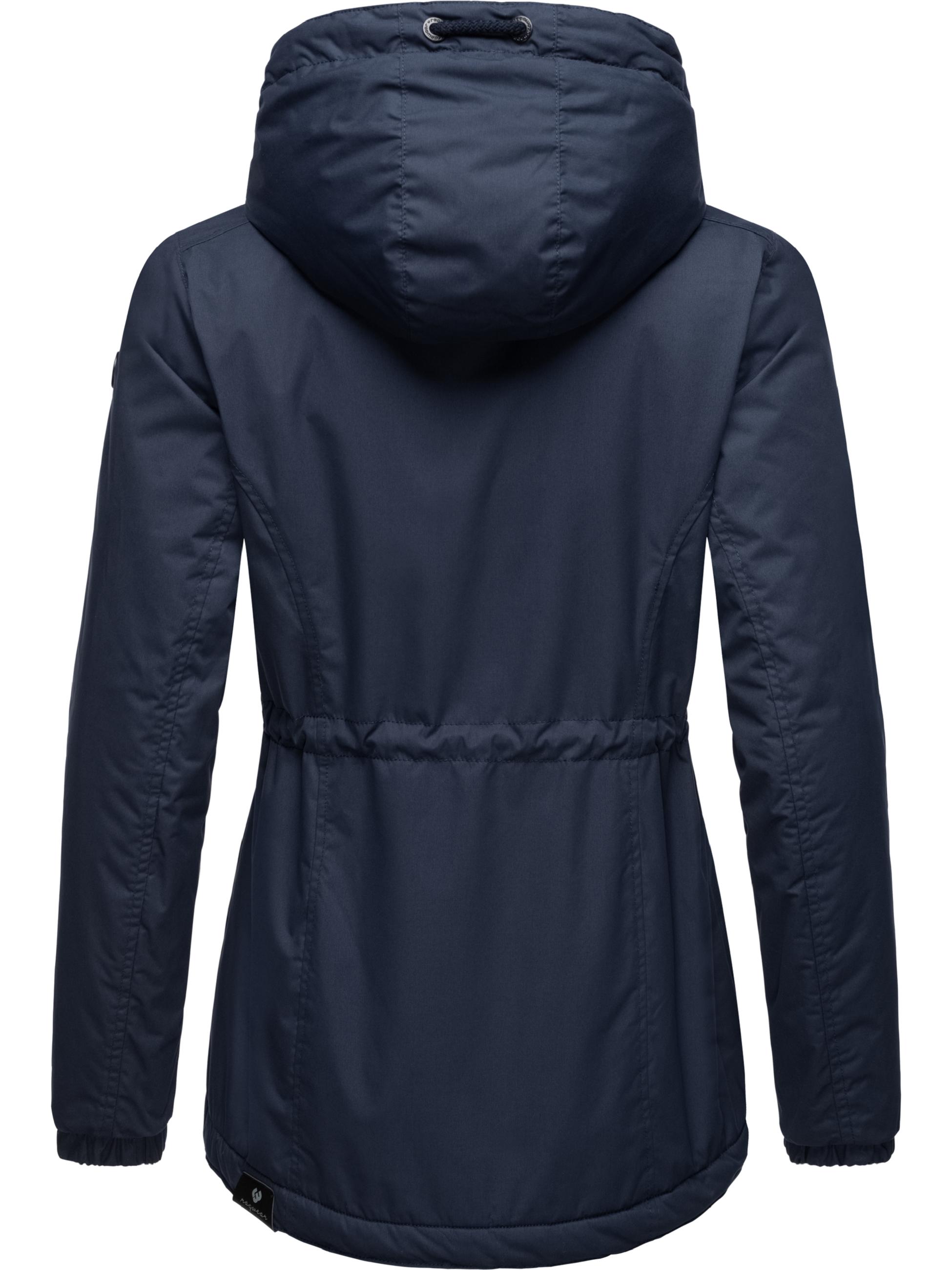 Wasserabweisende Winterjacke mit Kapuze "Dankka Warm" Navy