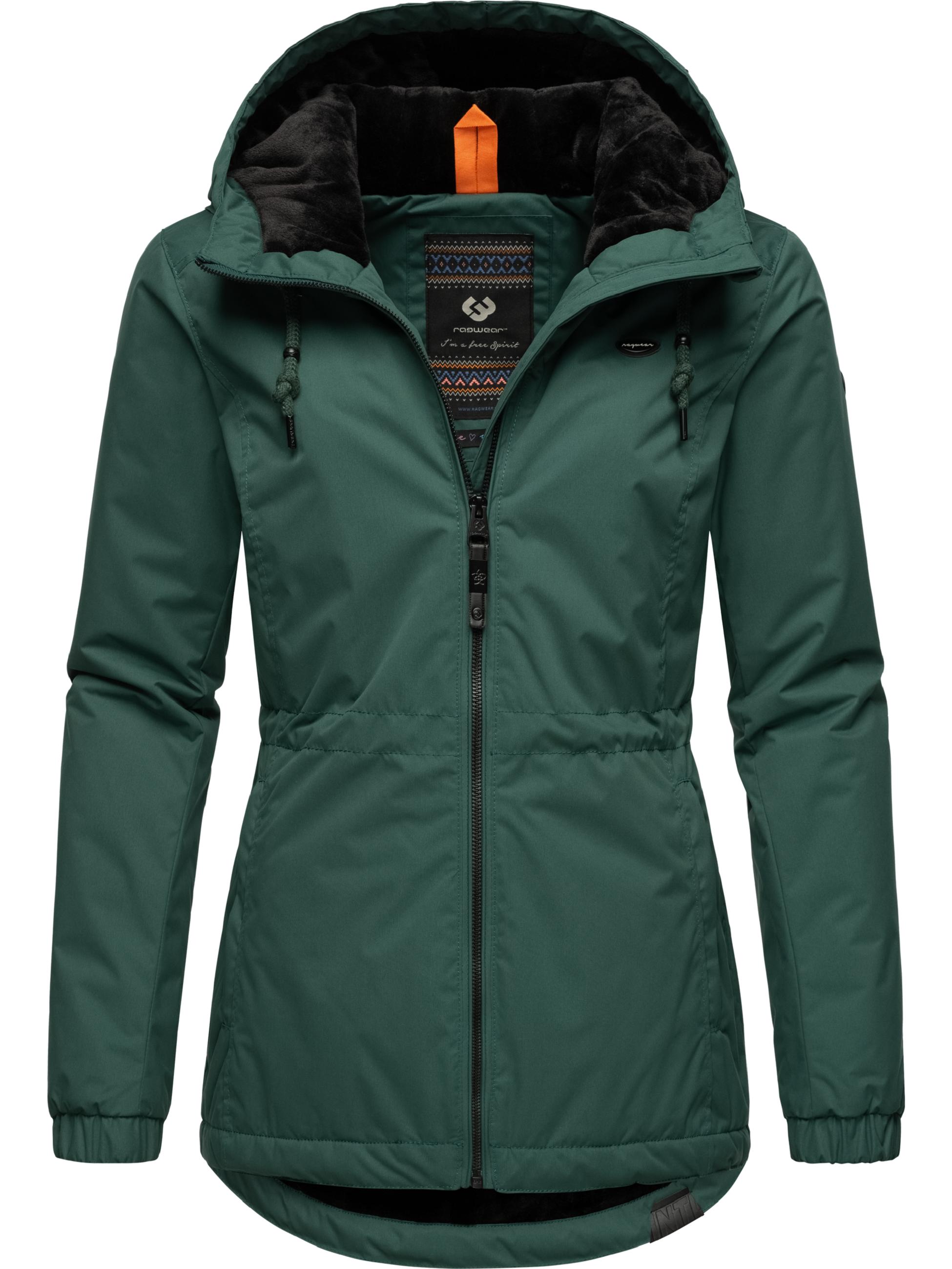 Wasserabweisende Winterjacke mit Kapuze "Dankka Warm" Pine Green