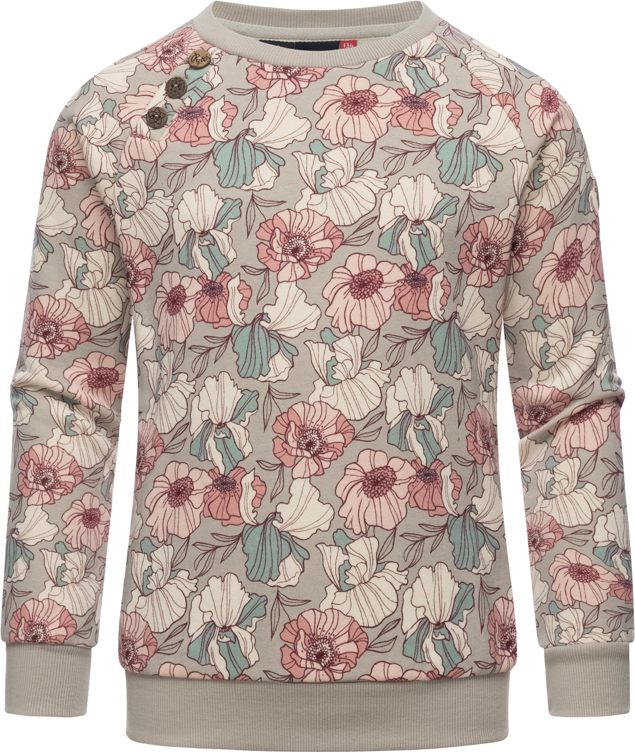 Blumen Sweatshirt "Darinka Freesia" Bone