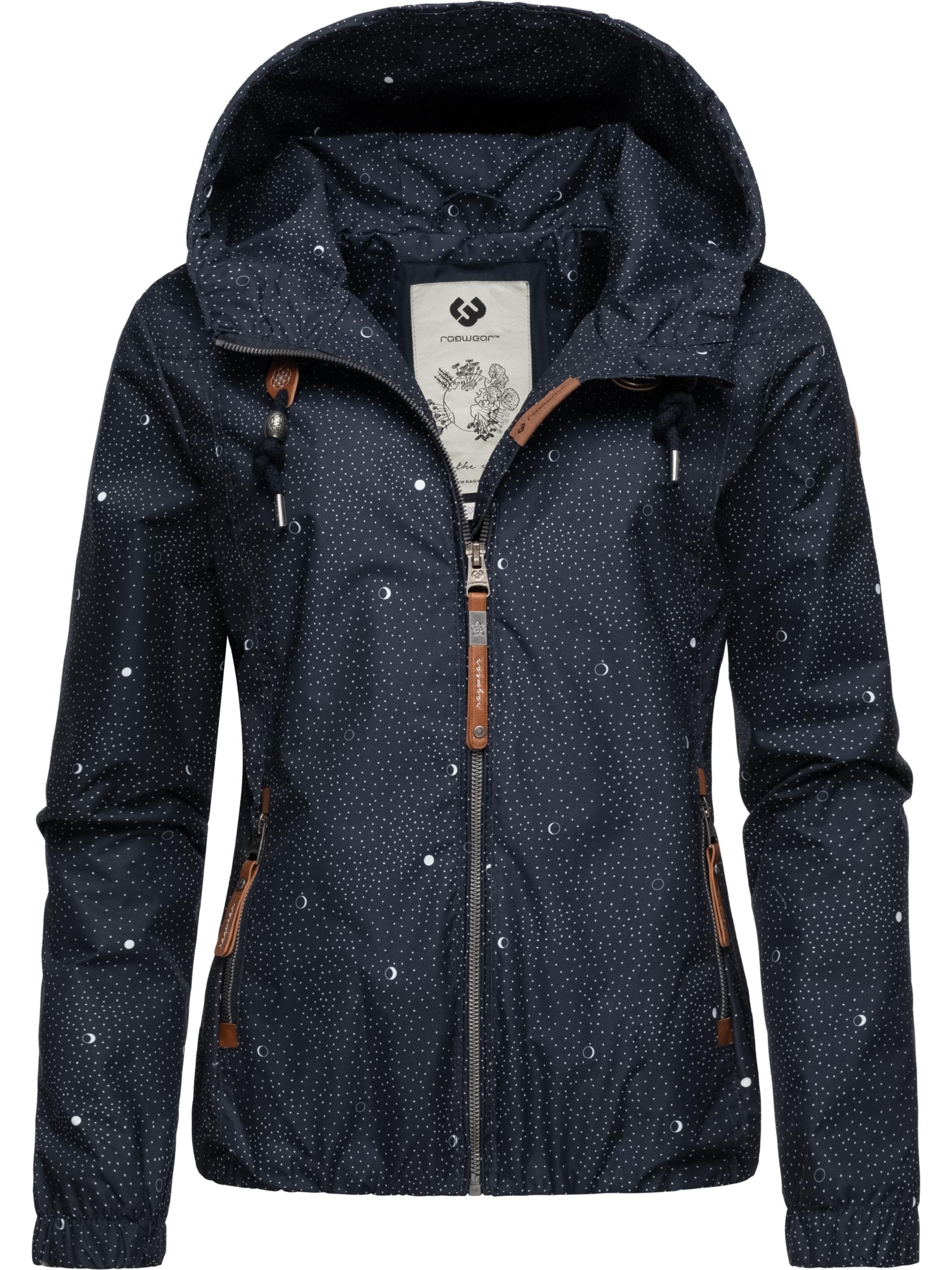 Leichte Übergangsjacke mit Kapuze "Darow Print" Navy22