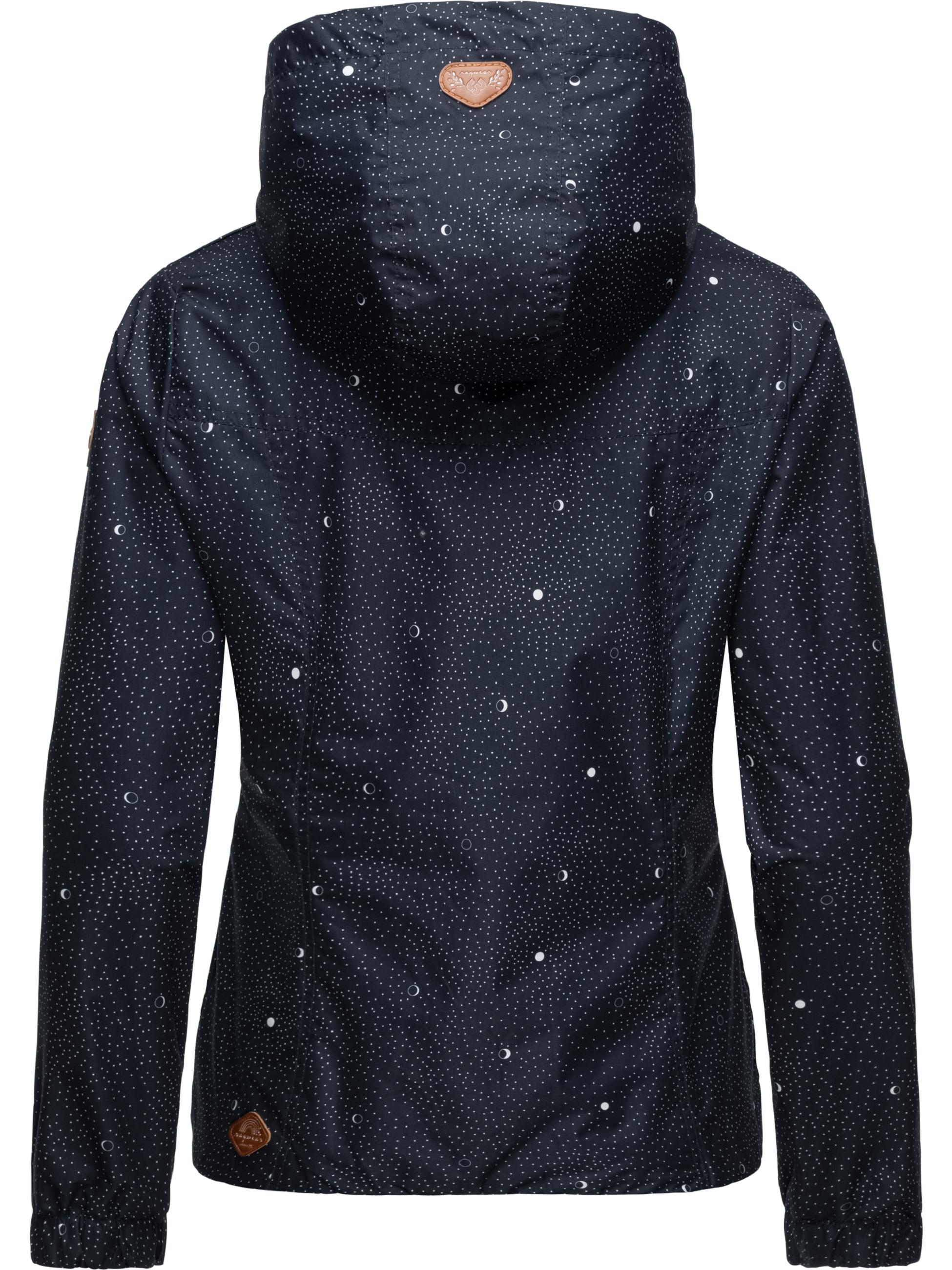 Leichte Übergangsjacke mit Kapuze "Darow Print" Navy22