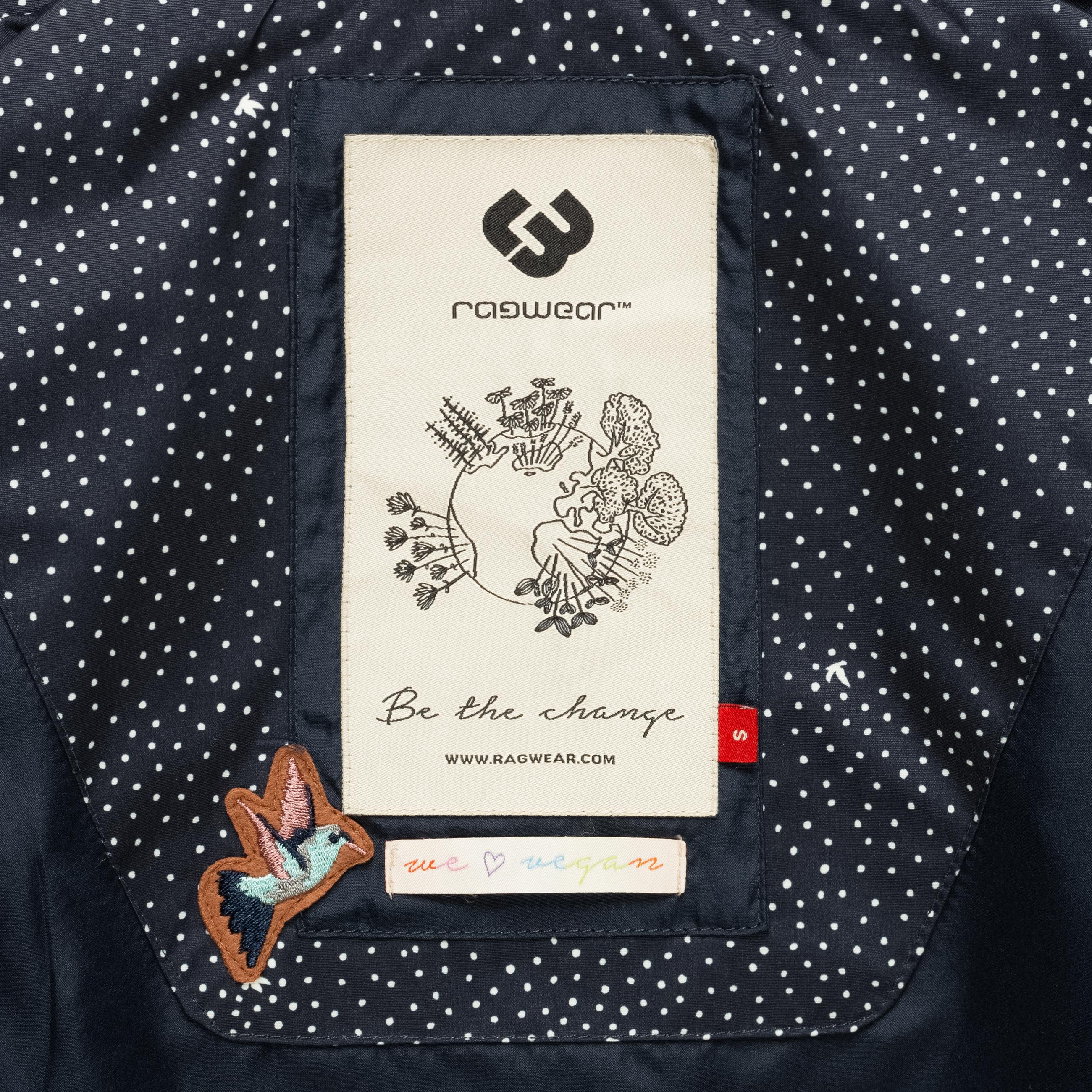 Leichte Übergangsjacke mit Kapuze "Darow Print" Navy