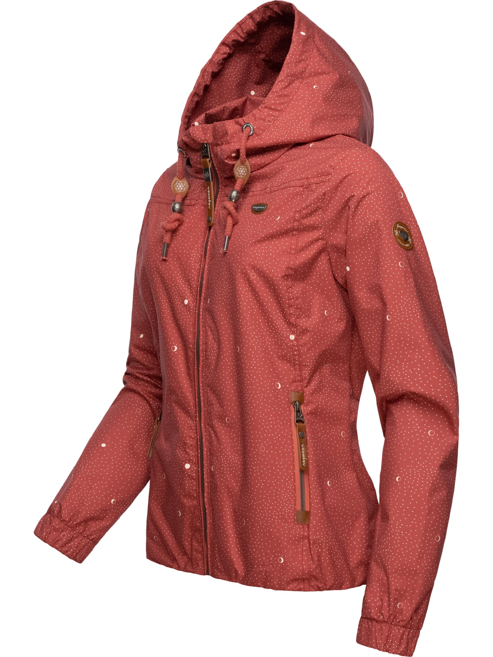 Leichte Übergangsjacke mit Kapuze "Darow Print" Rose22