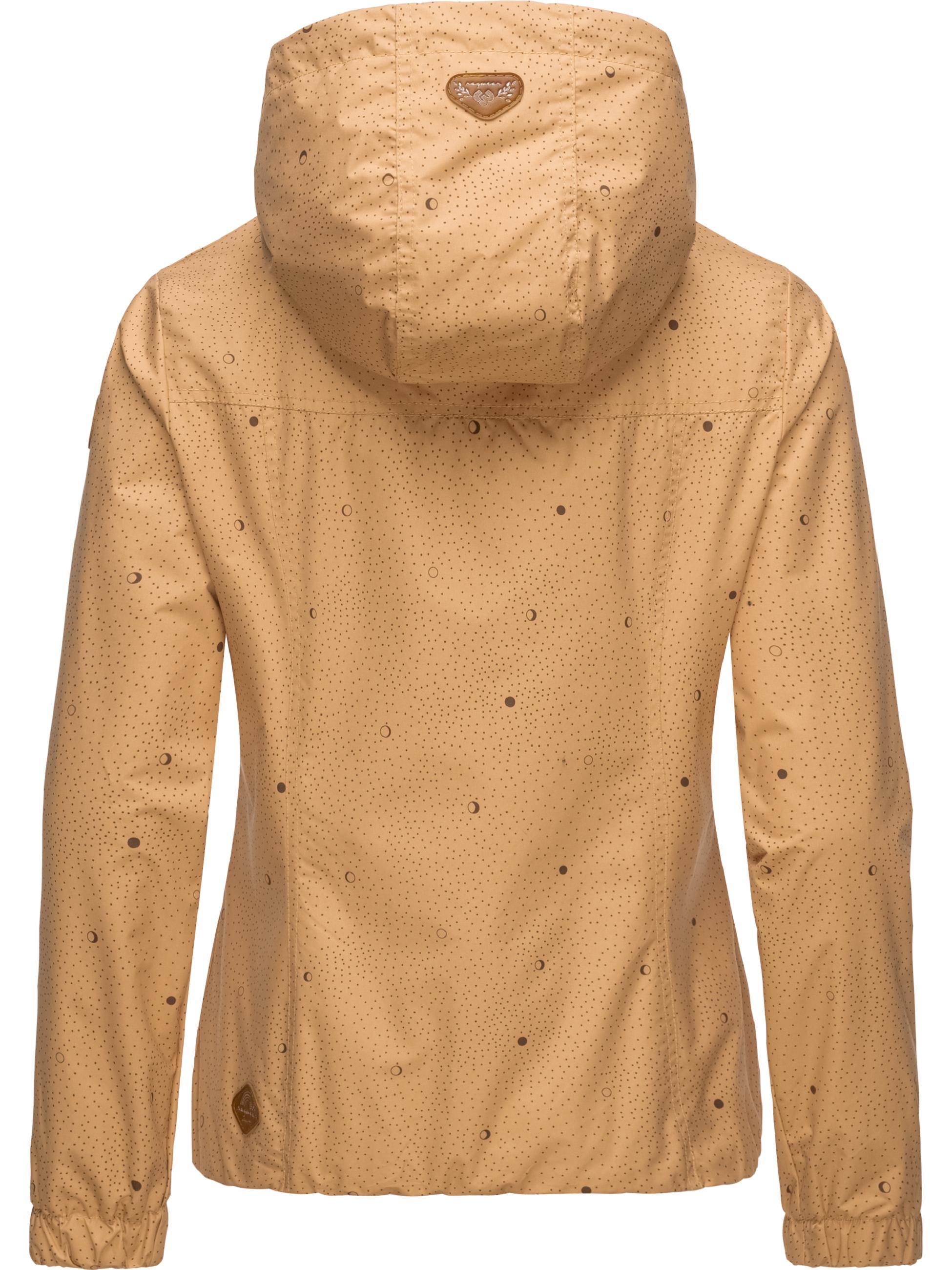 Leichte Übergangsjacke mit Kapuze "Darow Print" Sand22