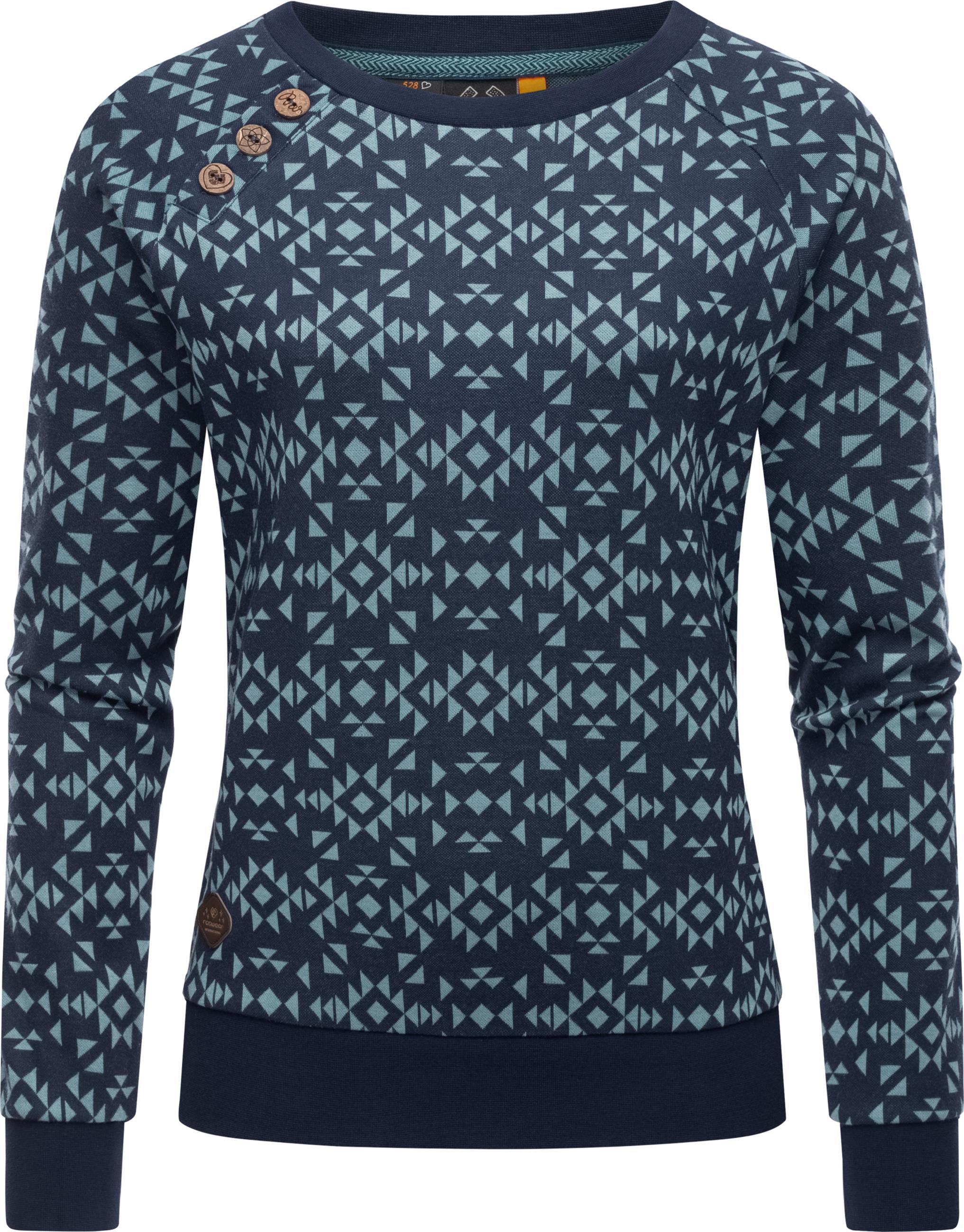 gemusterter Pullover "Darria Aztec" Navy