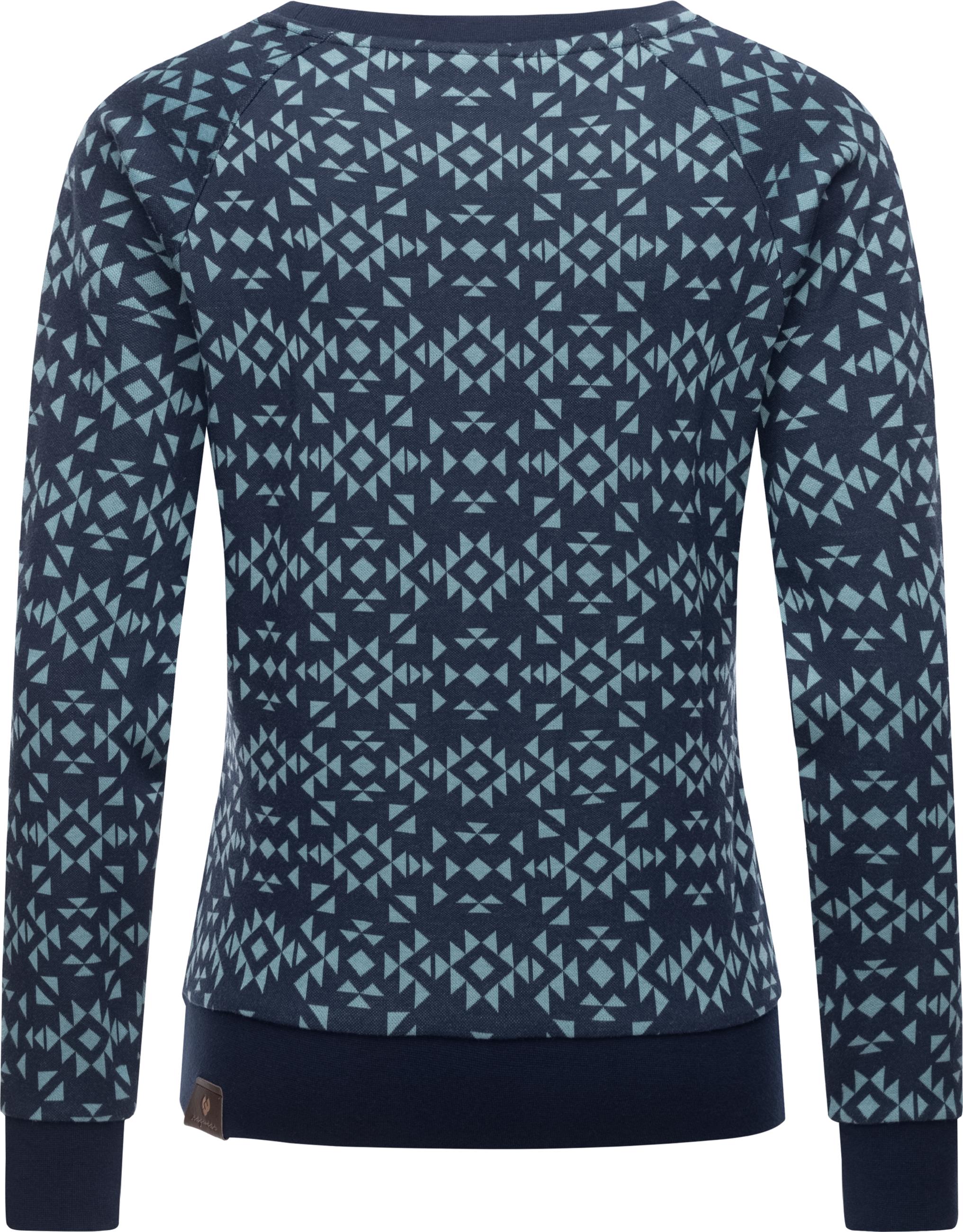 gemusterter Pullover "Darria Aztec" Navy