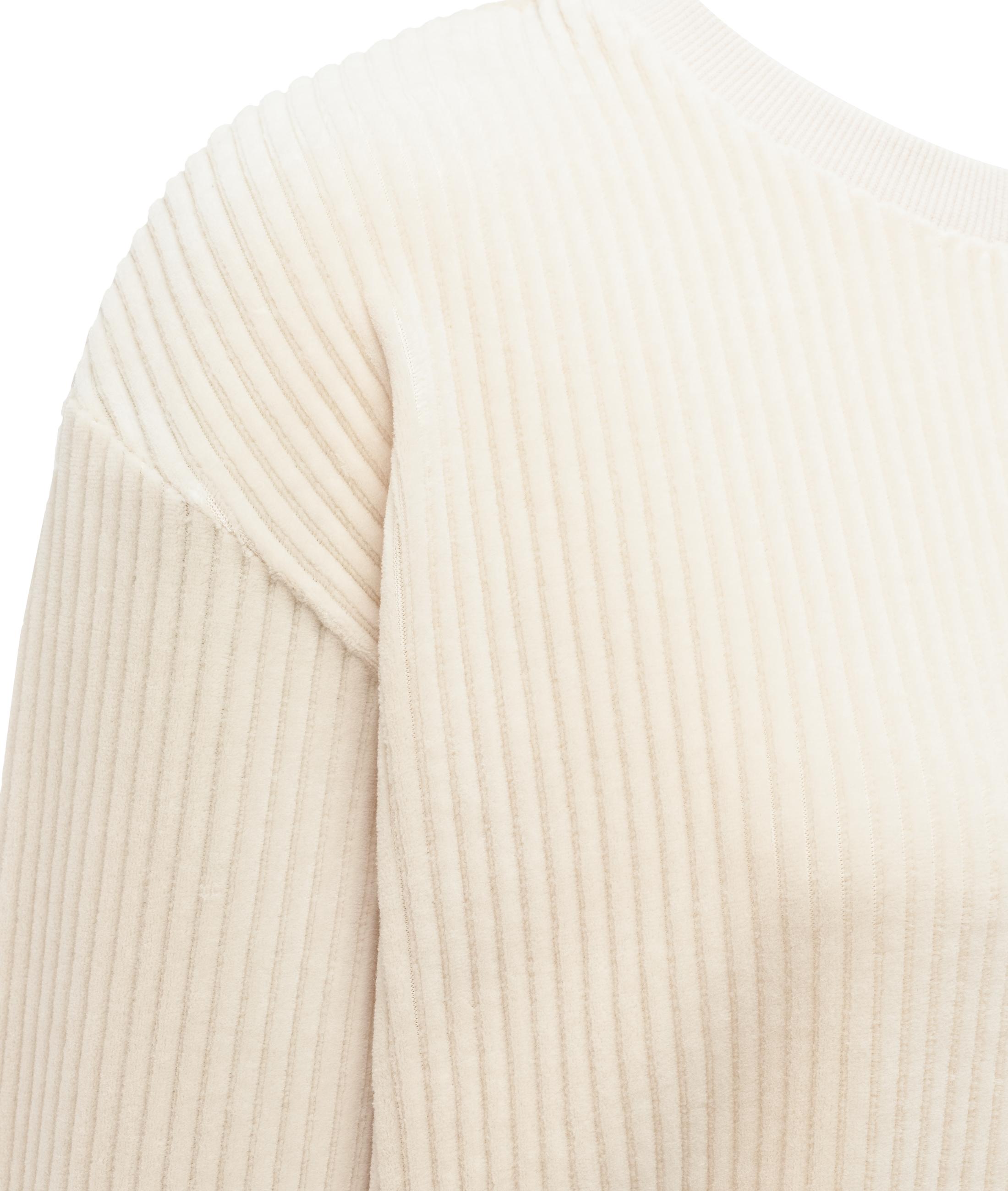 Sweatshirt in Kord-Optik "Dellani Cordy" Ecru