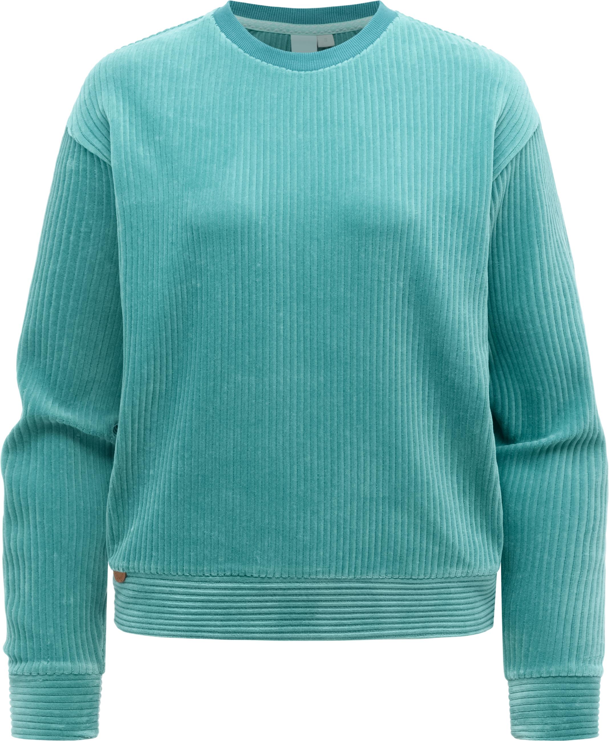 Sweatshirt in Kord-Optik "Dellani Cordy" Teal Green