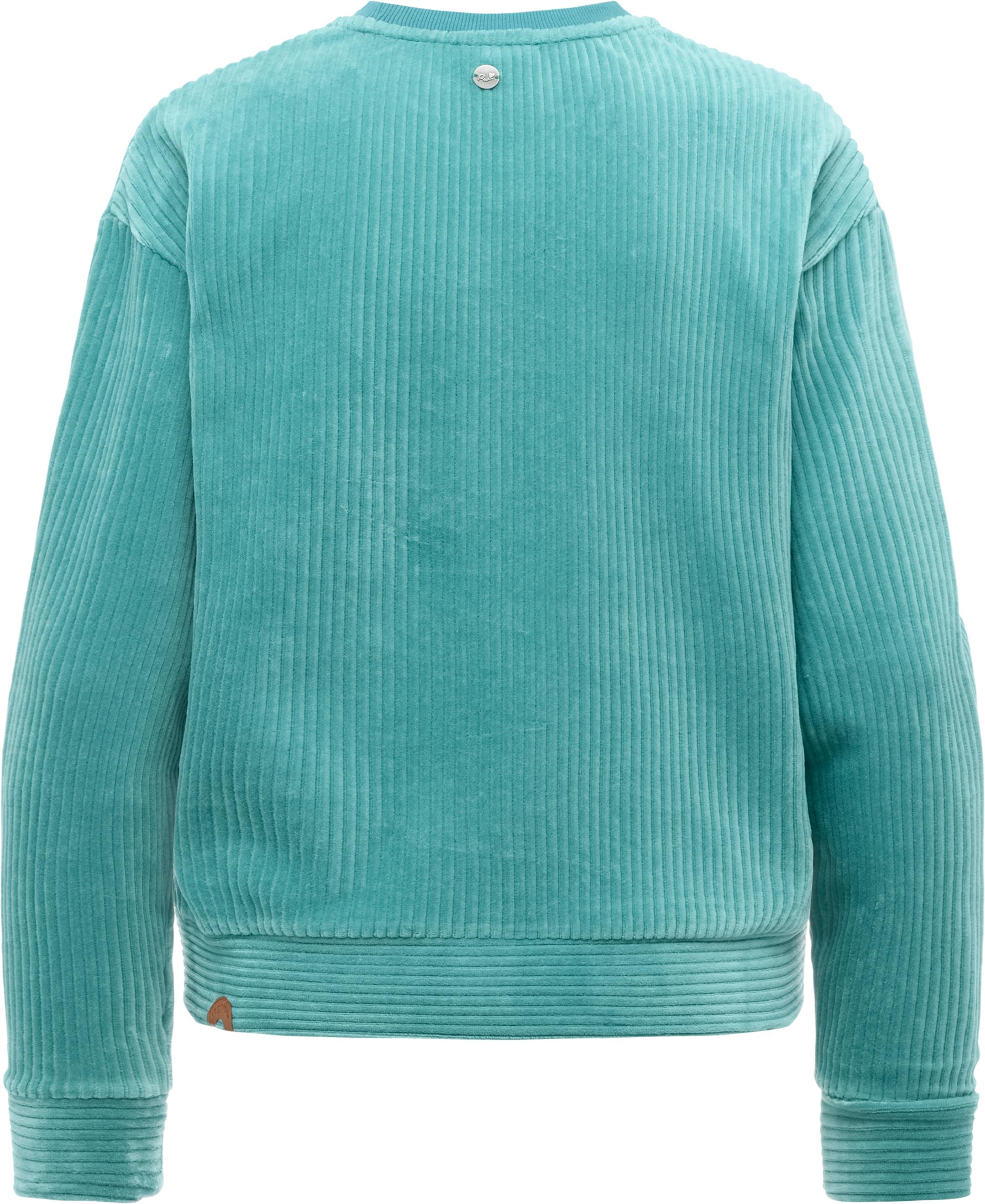 Sweatshirt in Kord-Optik "Dellani Cordy" Teal Green