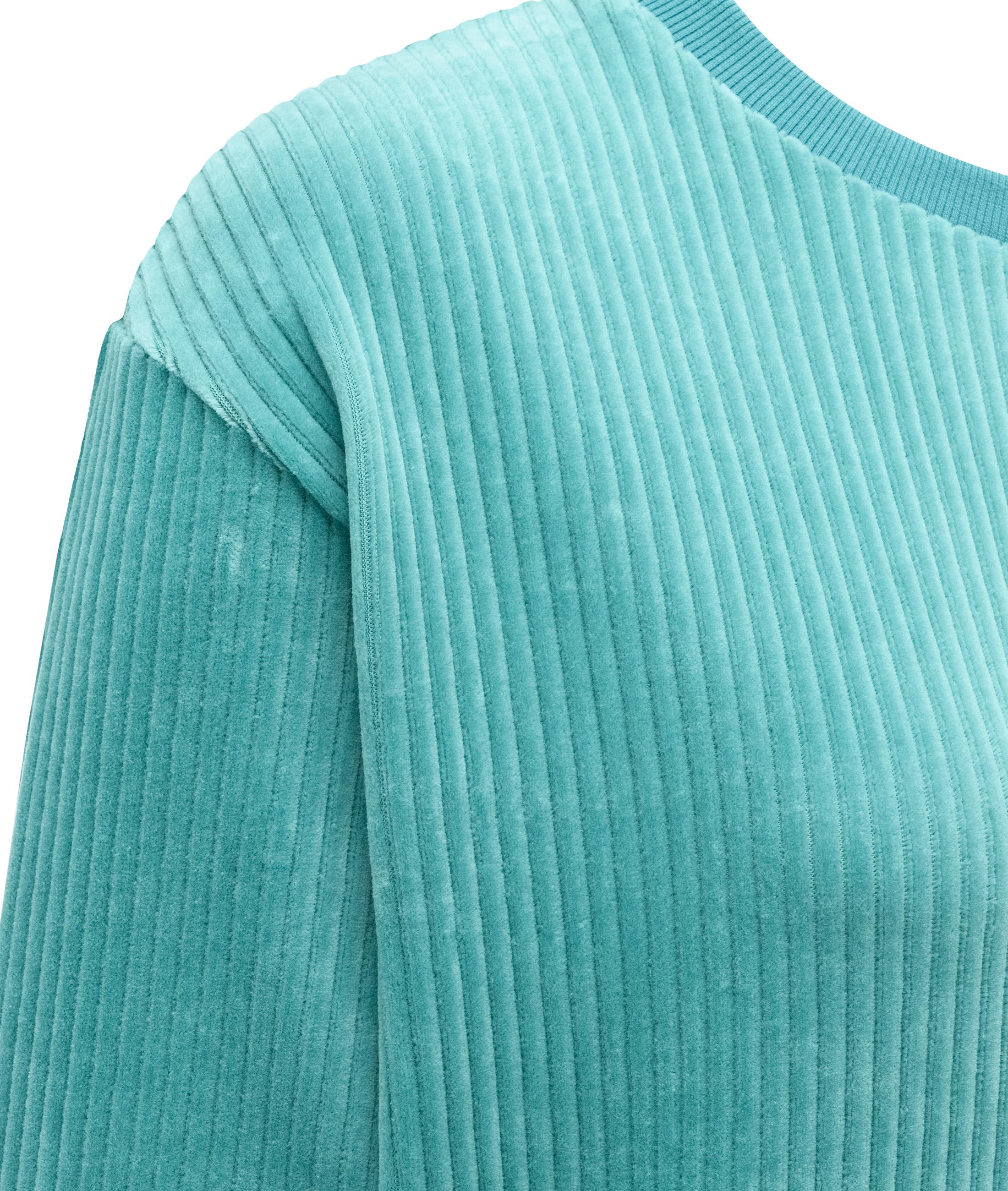 Sweatshirt in Kord-Optik "Dellani Cordy" Teal Green