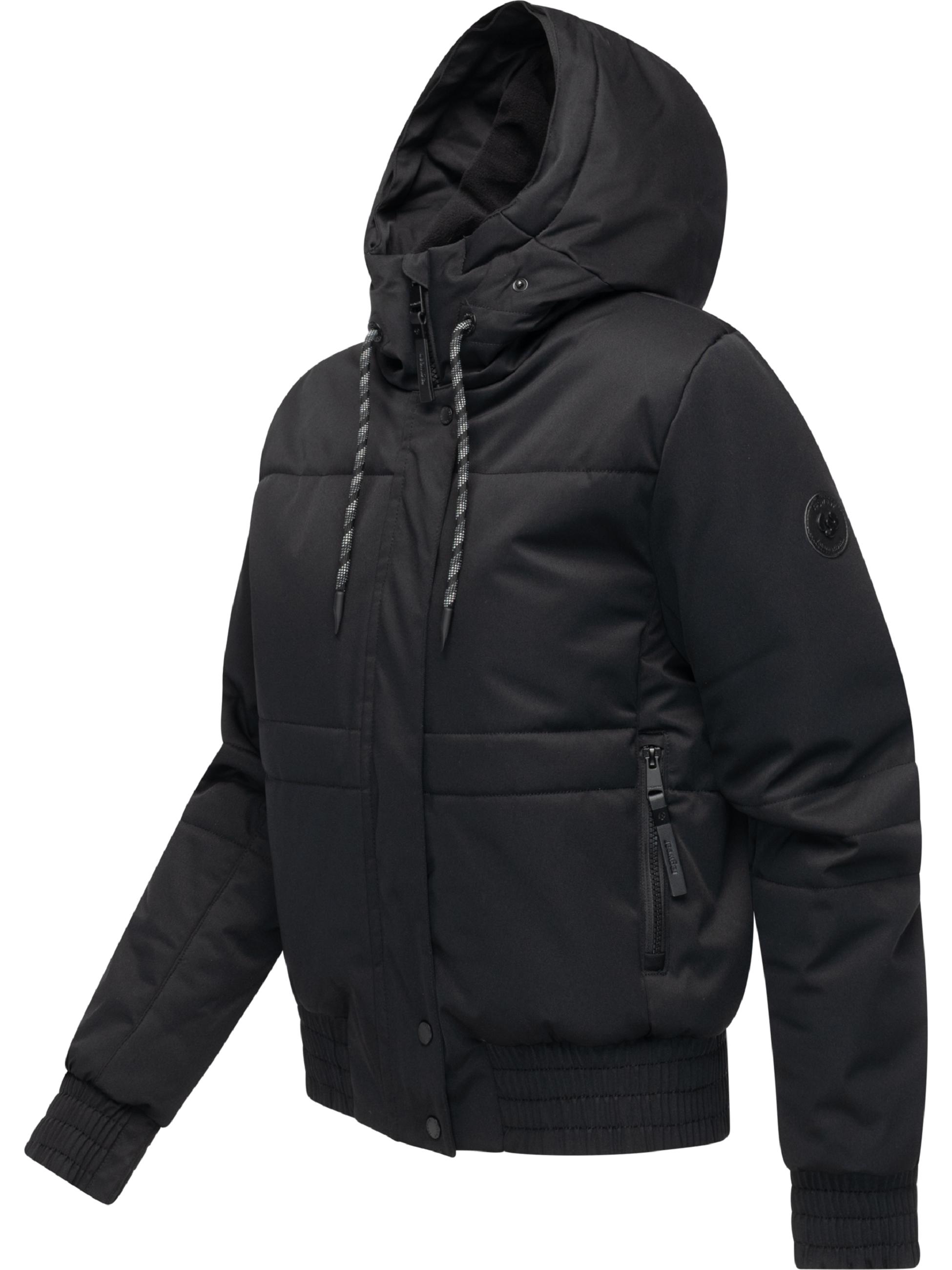 warme Winterjacke mit Kunstfell "Deluxia" Black
