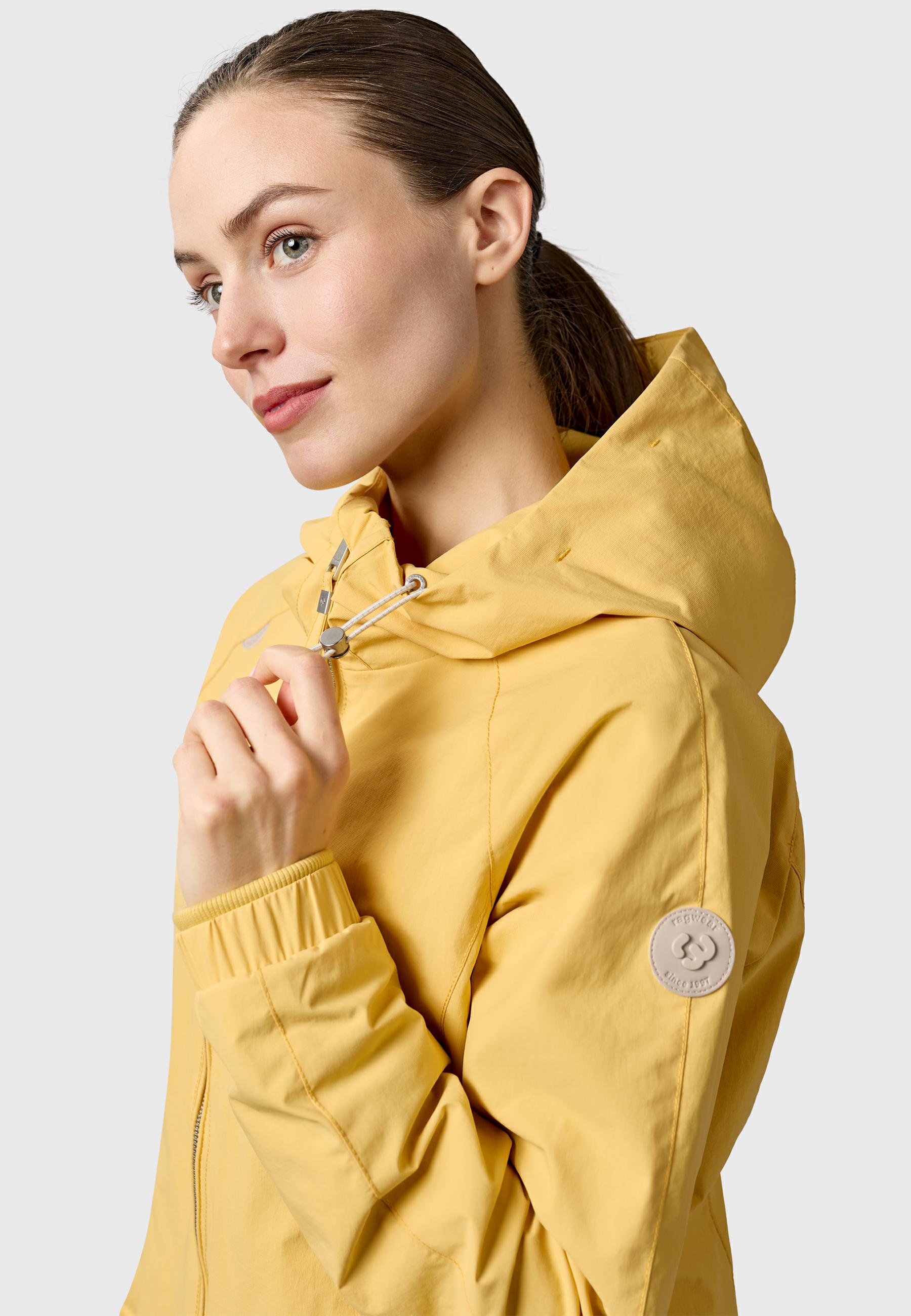 Wasserdichte und atmungsaktive Übergangsjacke "Dizzea" Banana