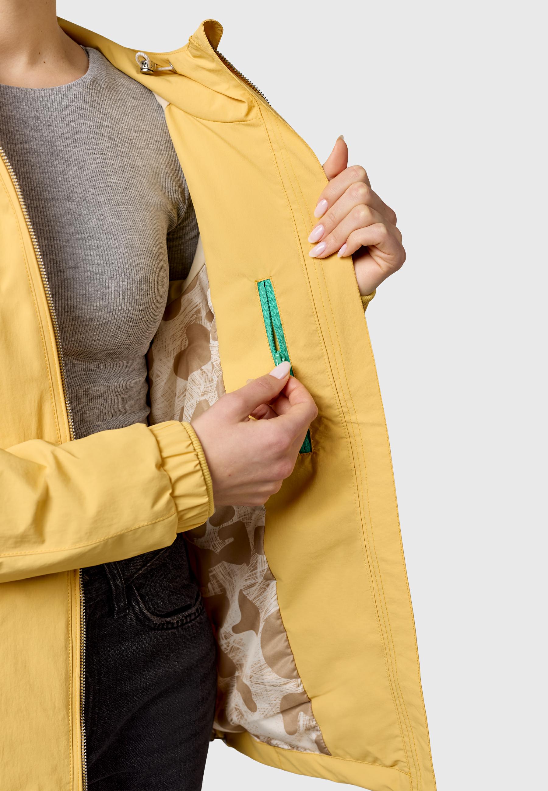 Wasserdichte und atmungsaktive Übergangsjacke "Dizzea" Banana