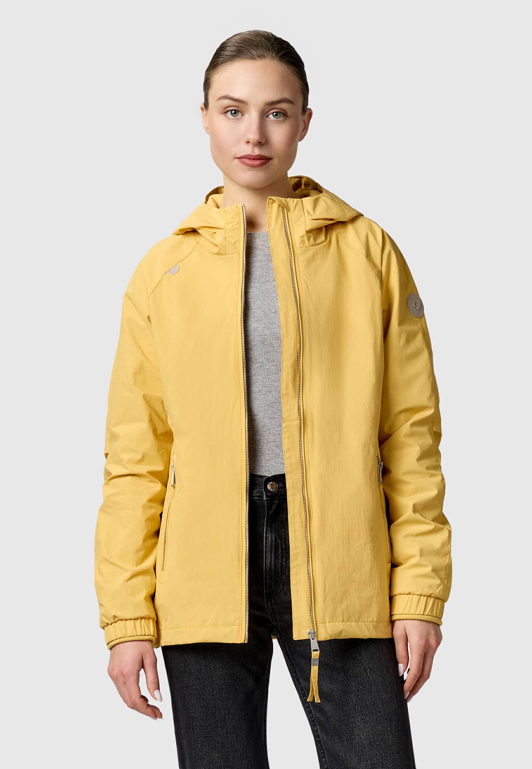 Wasserdichte und atmungsaktive Übergangsjacke "Dizzea" Banana