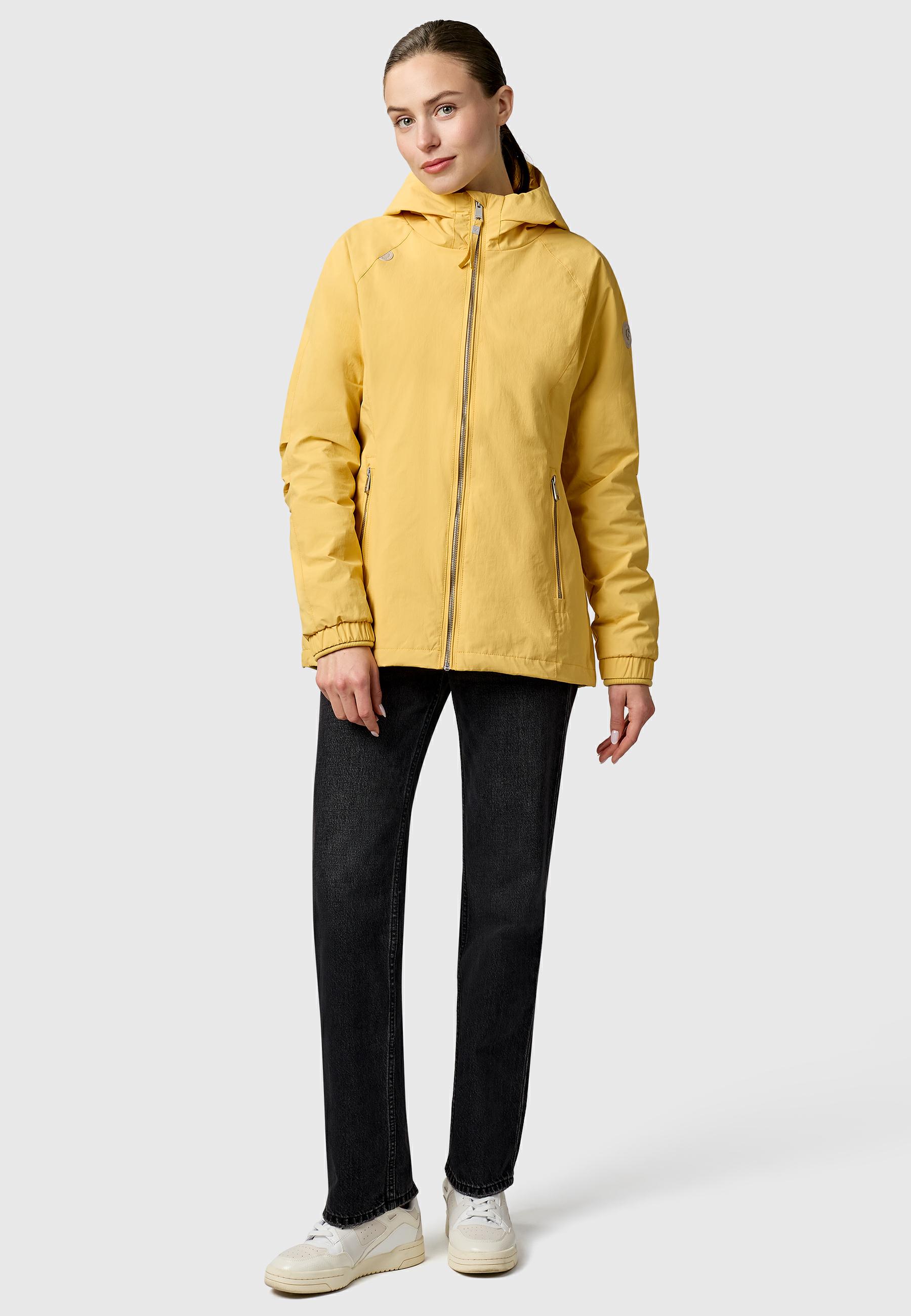 Wasserdichte und atmungsaktive Übergangsjacke "Dizzea" Banana