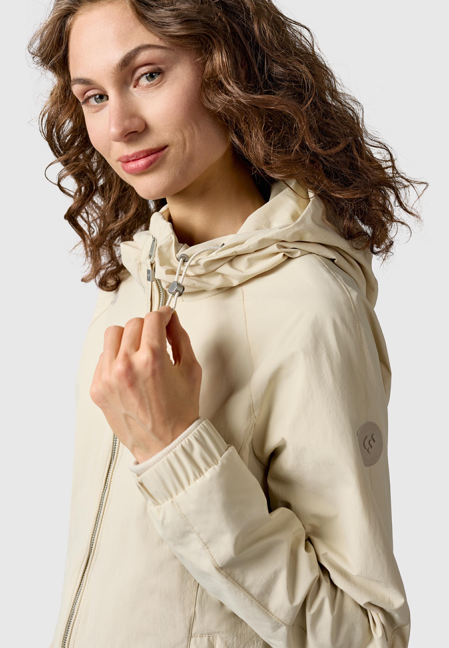 Wasserdichte und atmungsaktive Übergangsjacke "Dizzea" Ecru