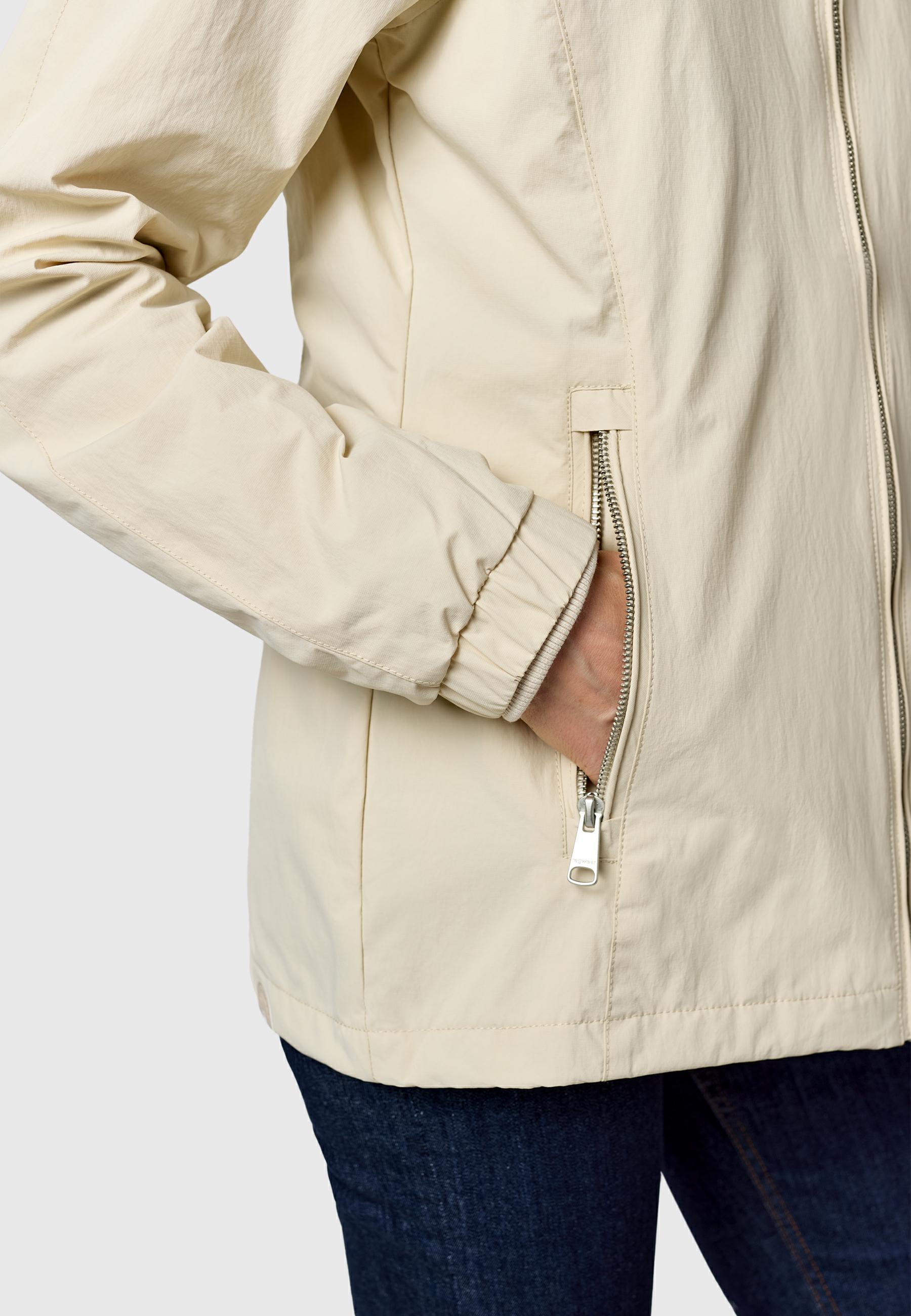 Wasserdichte und atmungsaktive Übergangsjacke "Dizzea" Ecru