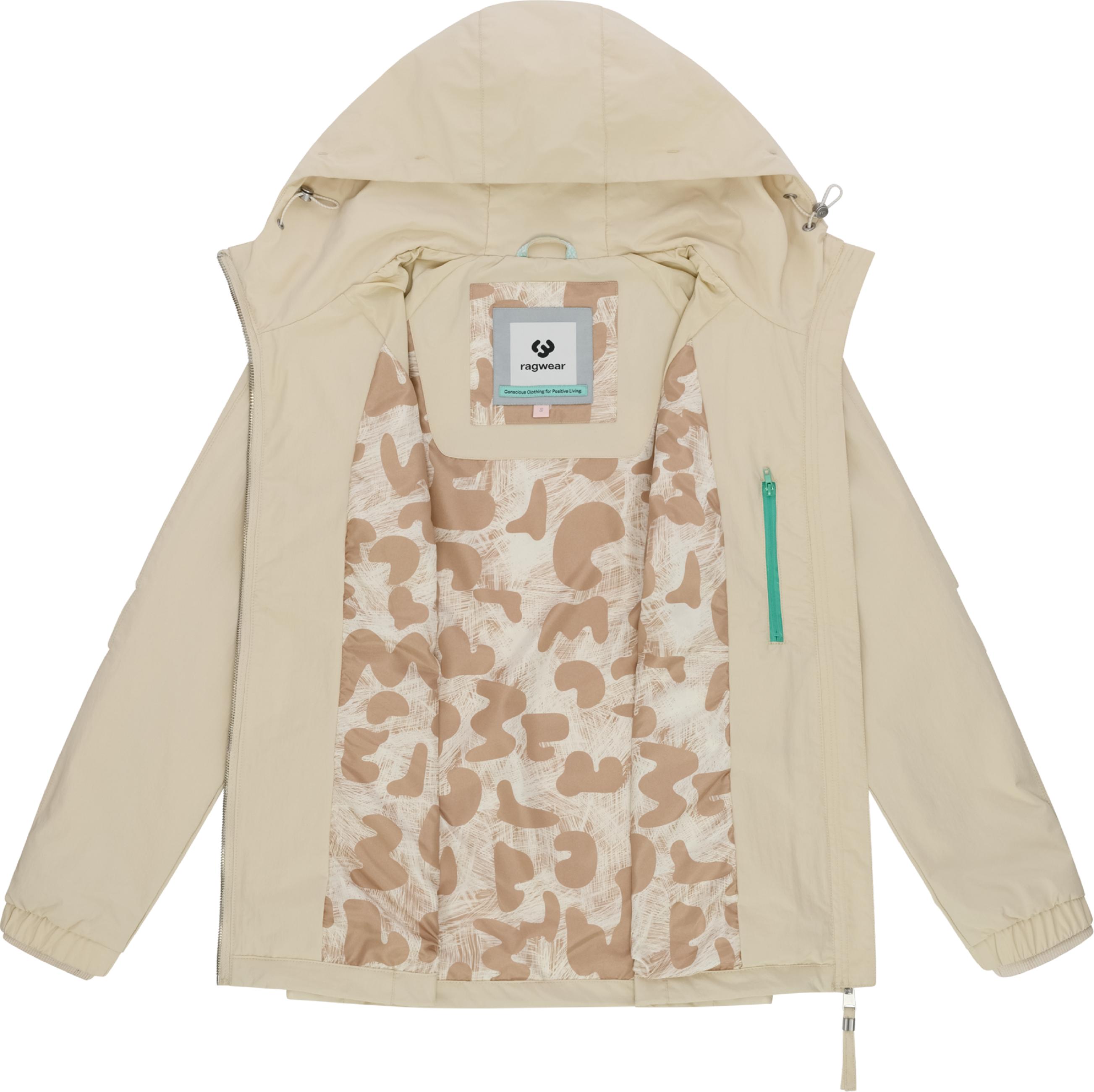 Wasserdichte und atmungsaktive Übergangsjacke "Dizzea" Ecru