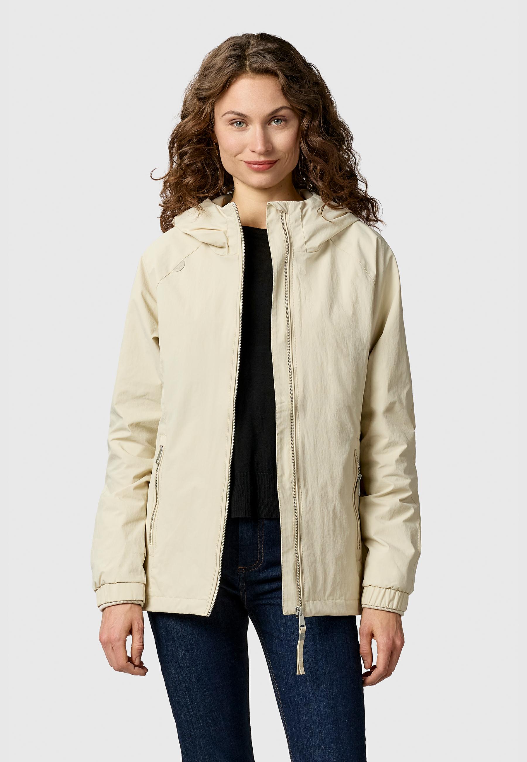 Wasserdichte und atmungsaktive Übergangsjacke "Dizzea" Ecru