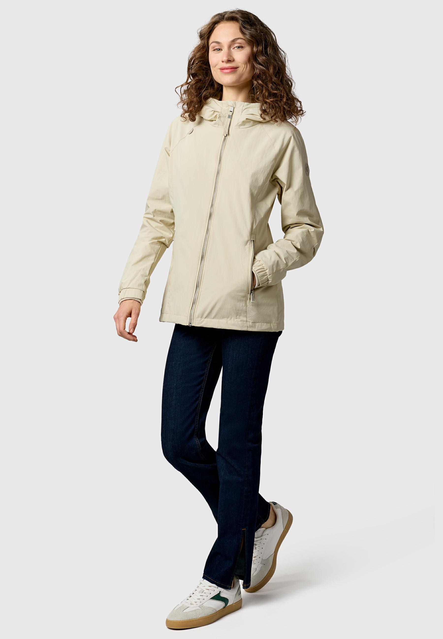 Wasserdichte und atmungsaktive Übergangsjacke "Dizzea" Ecru
