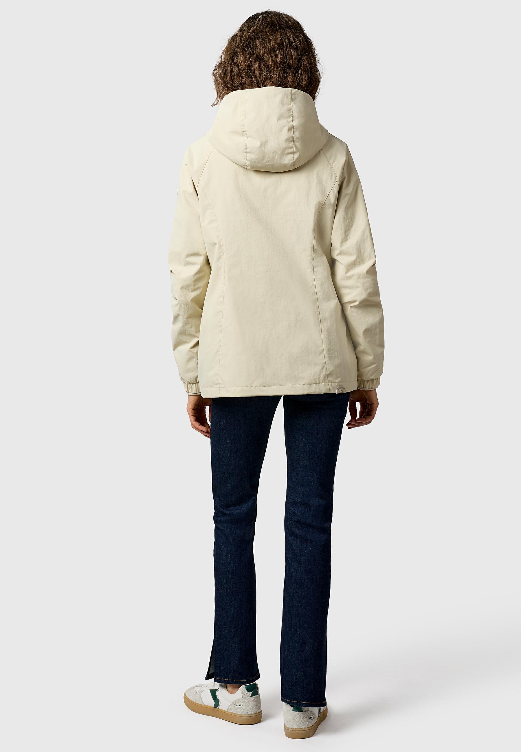 Wasserdichte und atmungsaktive Übergangsjacke "Dizzea" Ecru