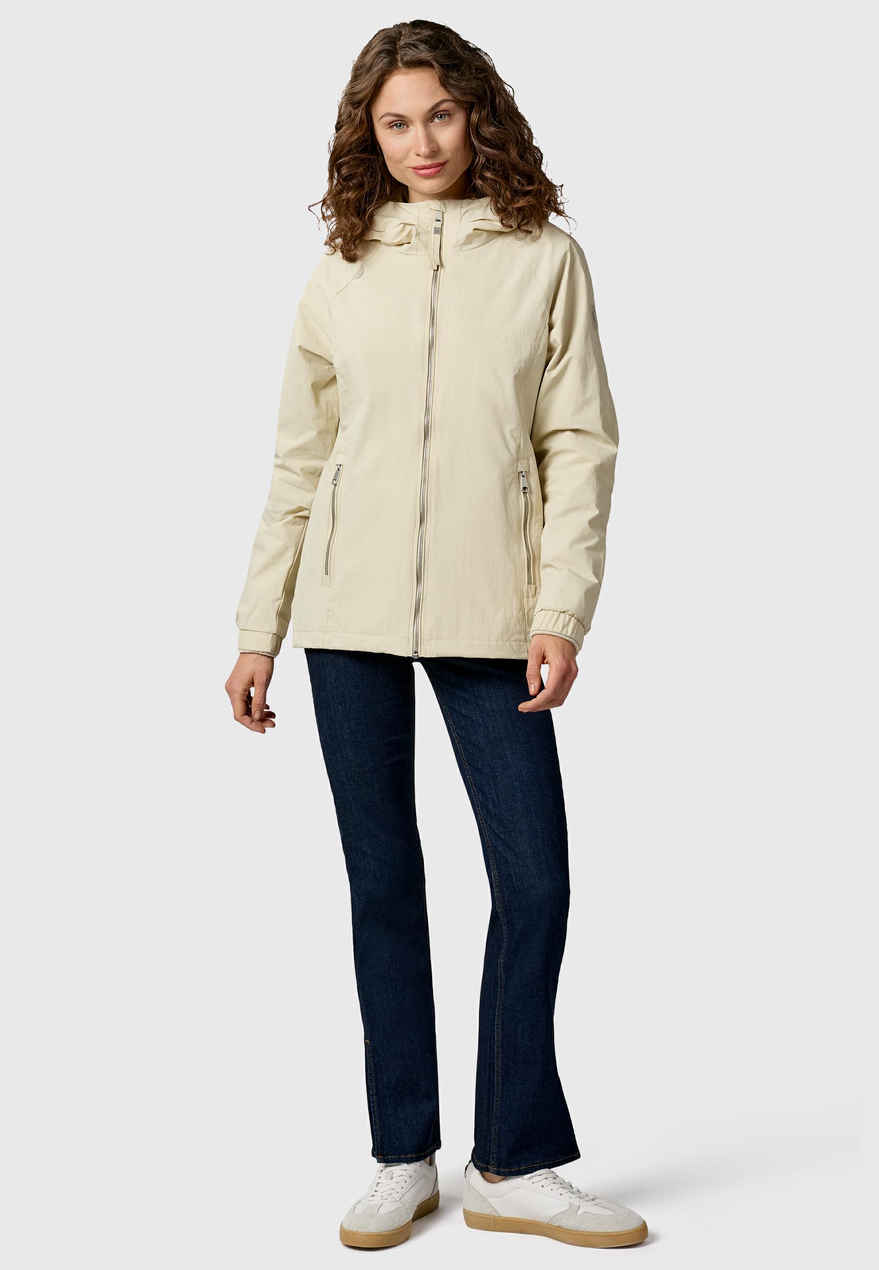 Wasserdichte und atmungsaktive Übergangsjacke "Dizzea" Ecru