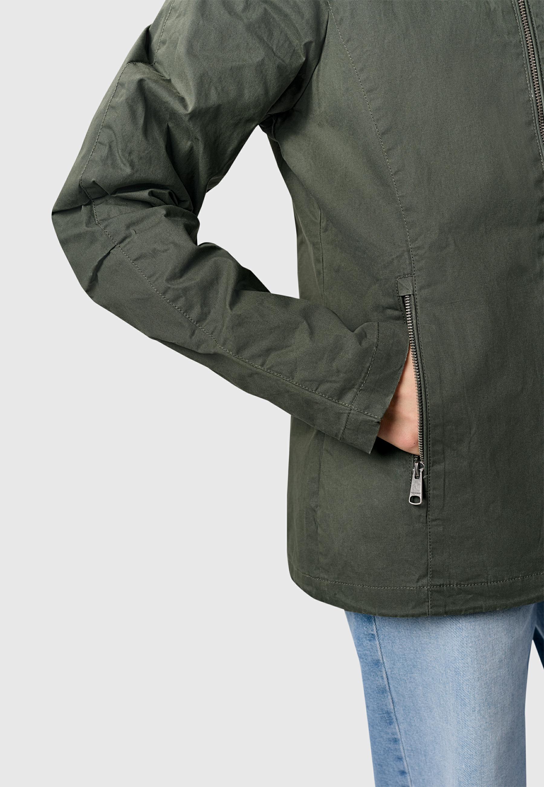 Wasserabweisende Jacke "Dizzea Vintage YOUMODO" Dark Olive