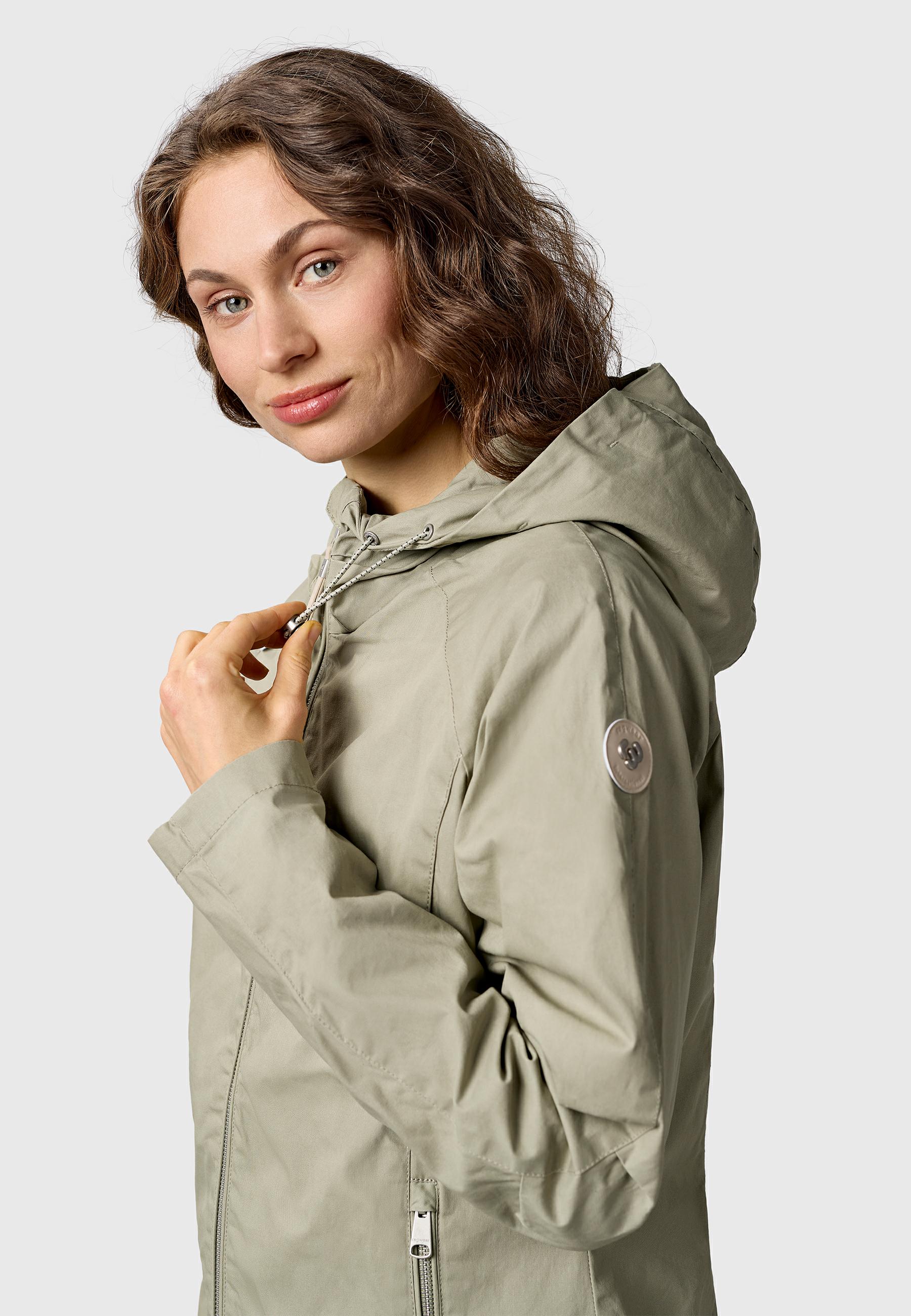 Wasserabweisende Jacke "Dizzea Vintage YOUMODO" Dusty Olive