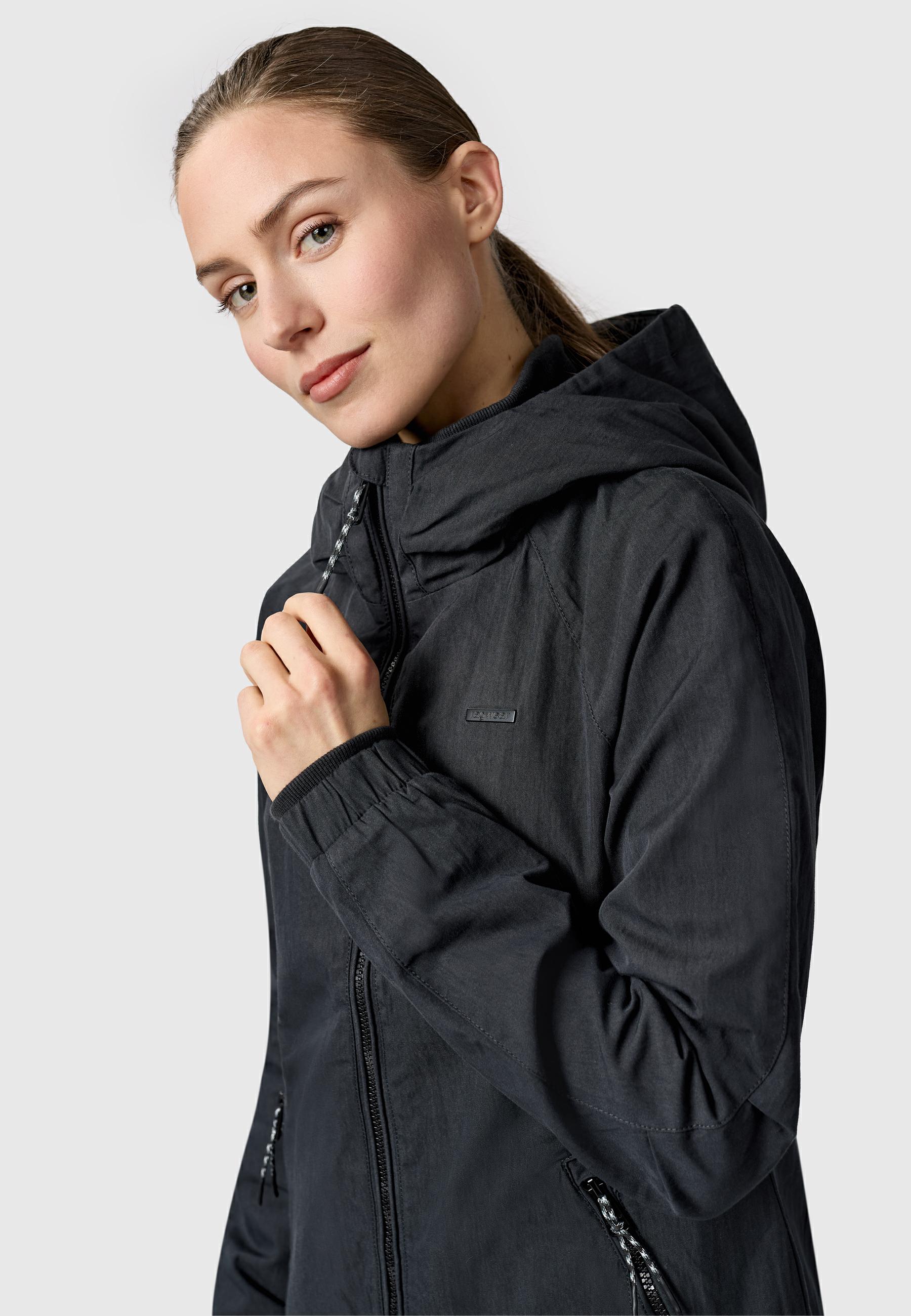 Leichte Outdoorjacke mit Kapuze "Dizzie A YOUMODO" Black