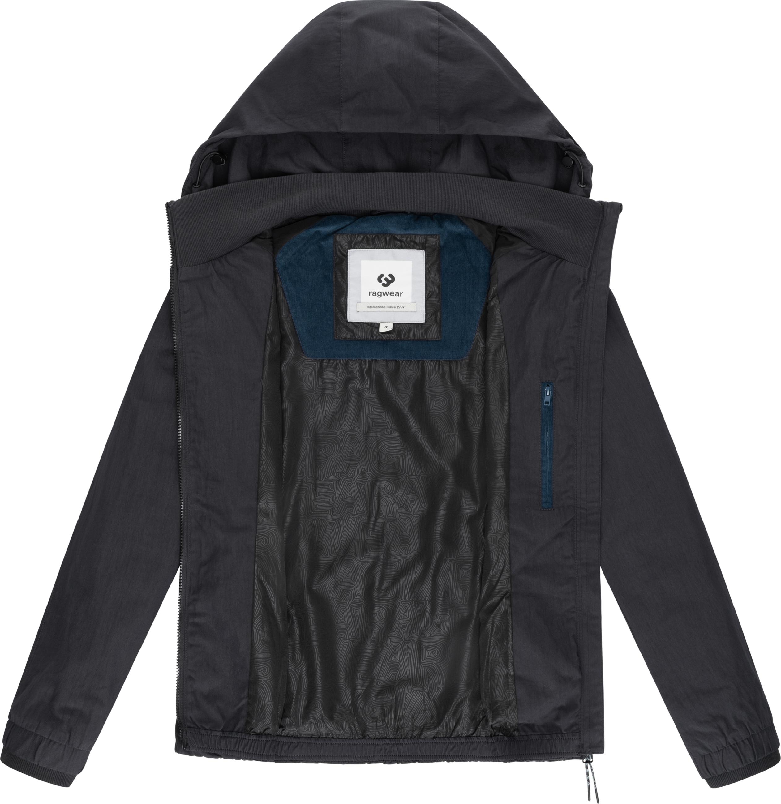 Leichte Outdoorjacke mit Kapuze "Dizzie A YOUMODO" Black
