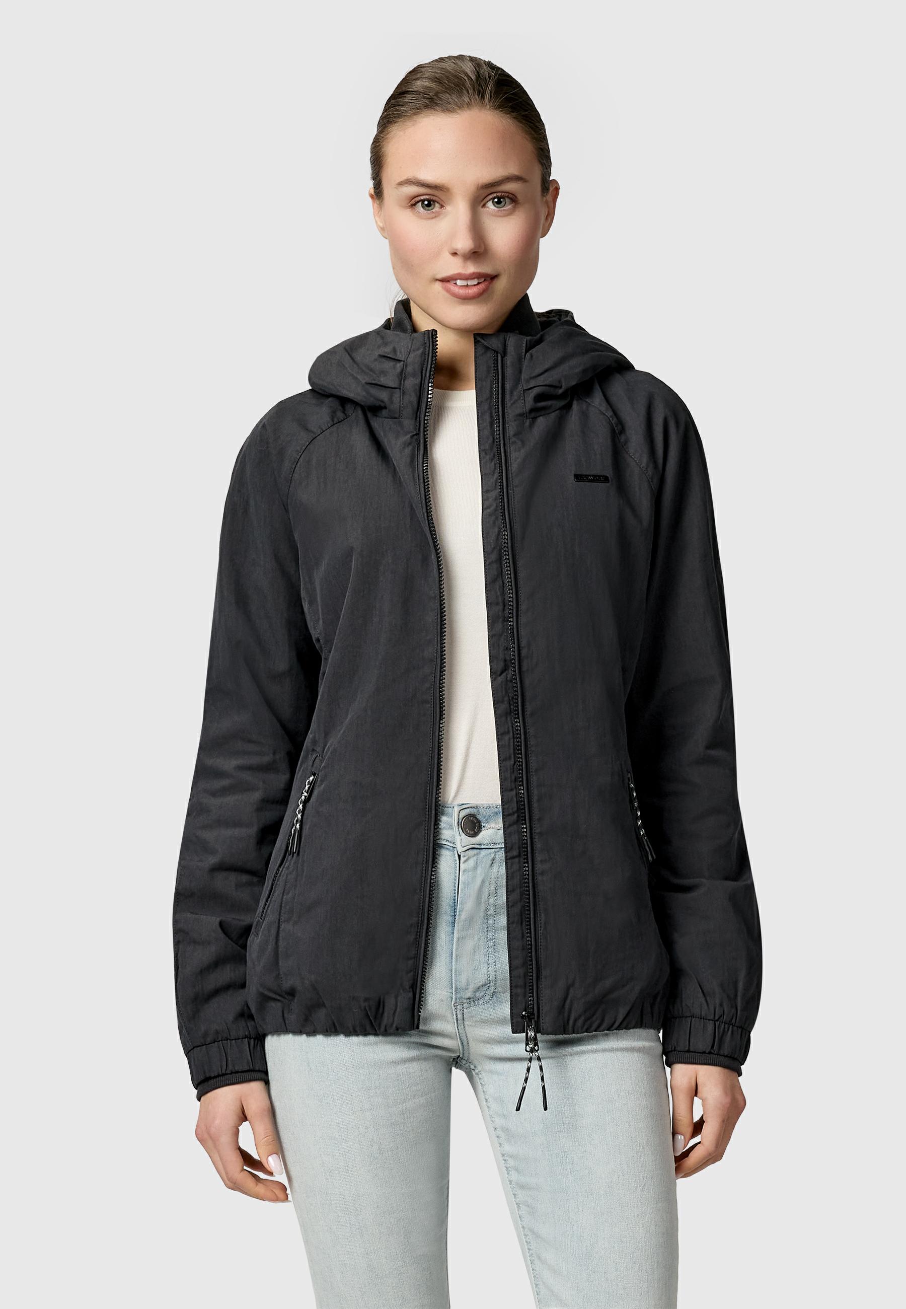 Leichte Outdoorjacke mit Kapuze "Dizzie A YOUMODO" Black