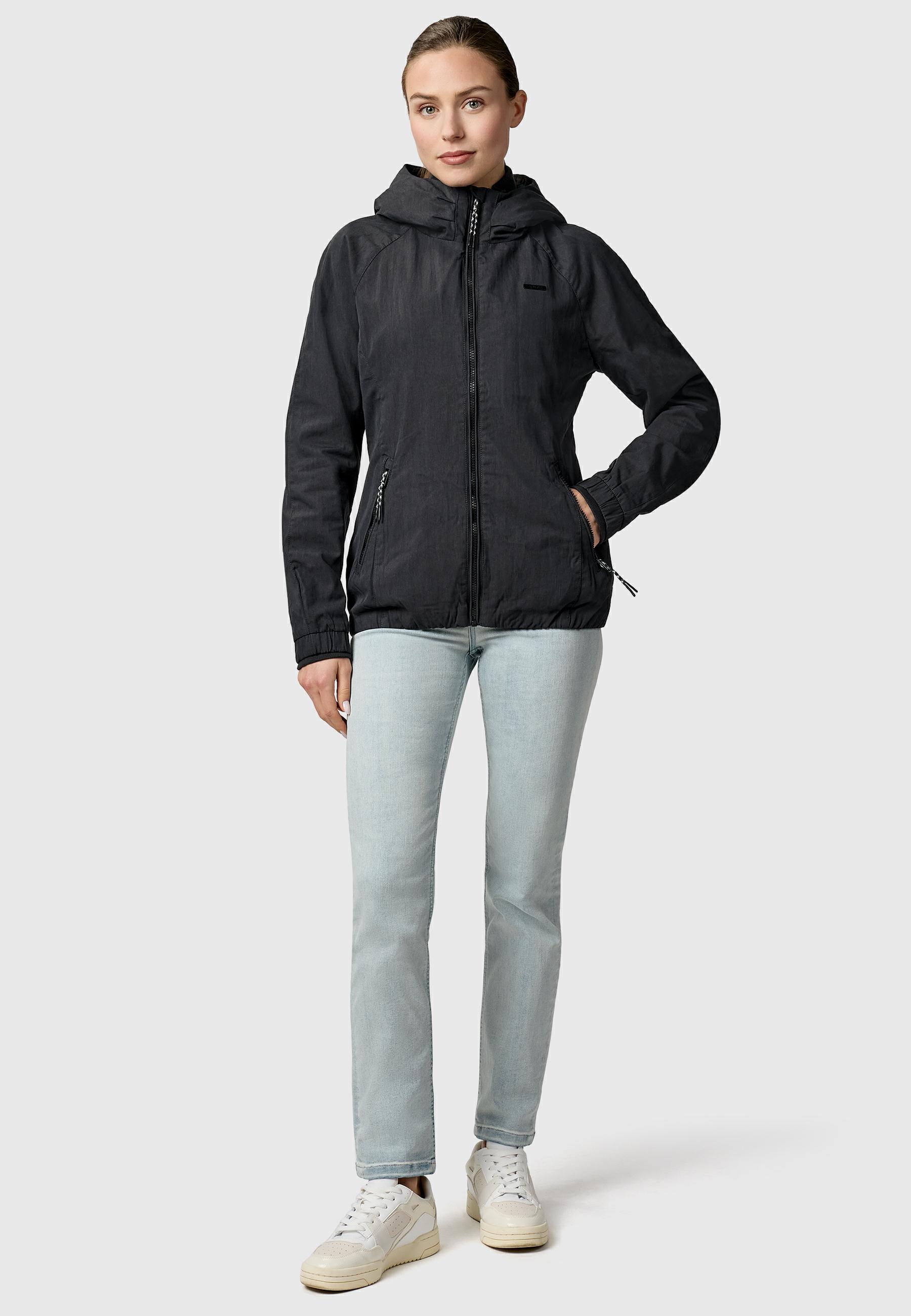 Leichte Outdoorjacke mit Kapuze "Dizzie A YOUMODO" Black