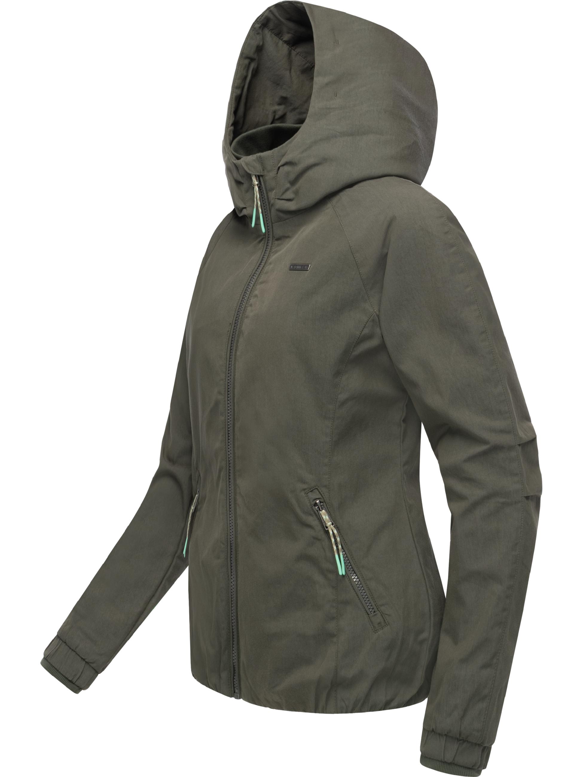 Leichte Outdoorjacke mit Kapuze "Dizzie A YOUMODO" Dark Olive