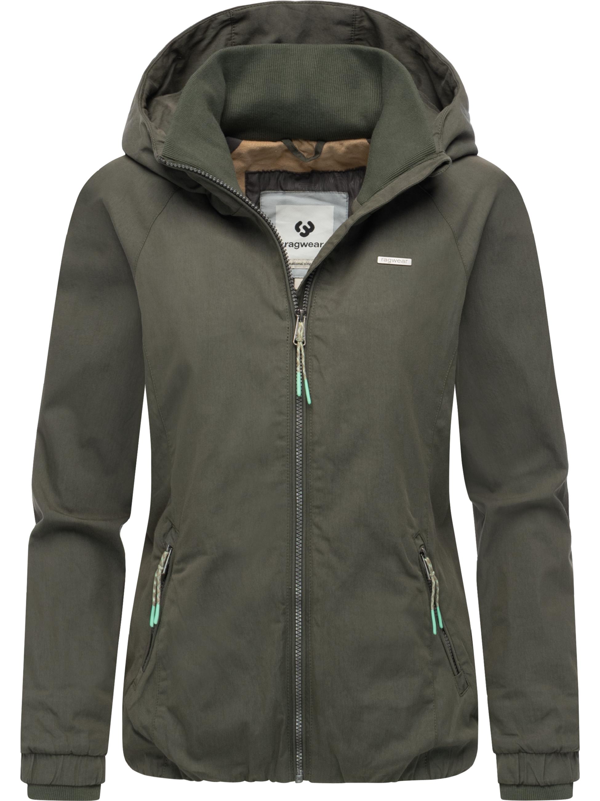 Leichte Outdoorjacke mit Kapuze "Dizzie A YOUMODO" Dark Olive
