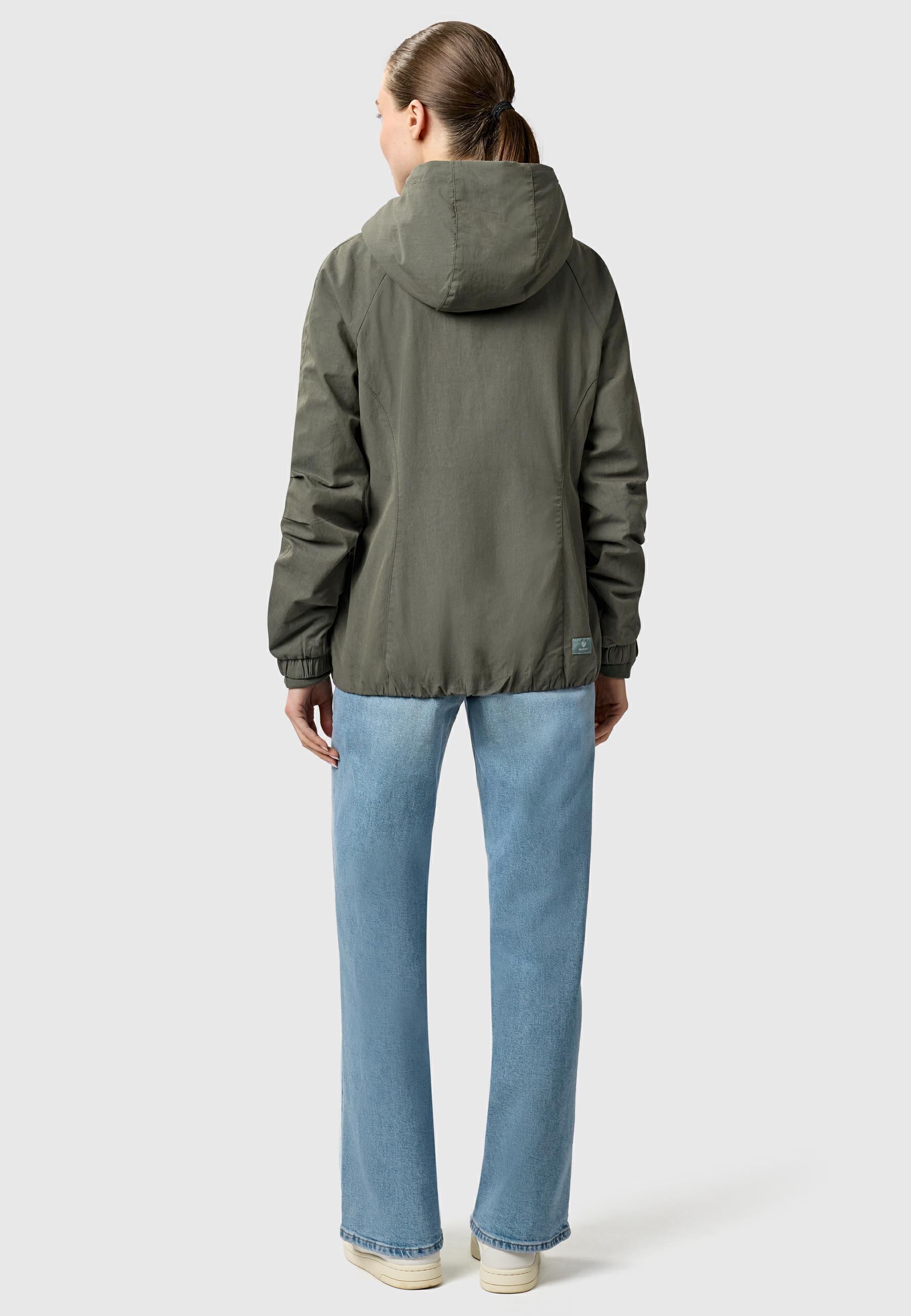 Leichte Outdoorjacke mit Kapuze "Dizzie A YOUMODO" Dark Olive