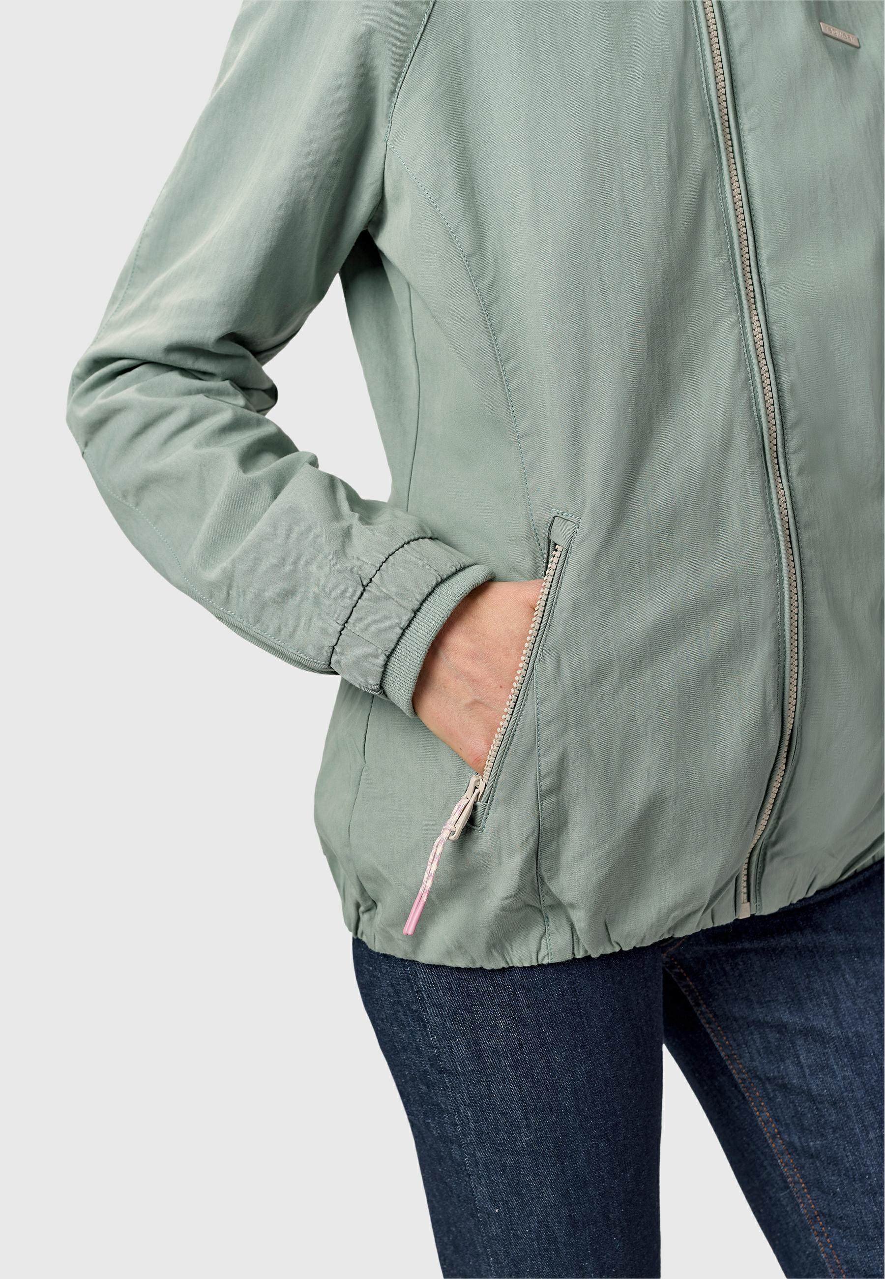 Leichte Outdoorjacke mit Kapuze "Dizzie A YOUMODO" Dusty Green